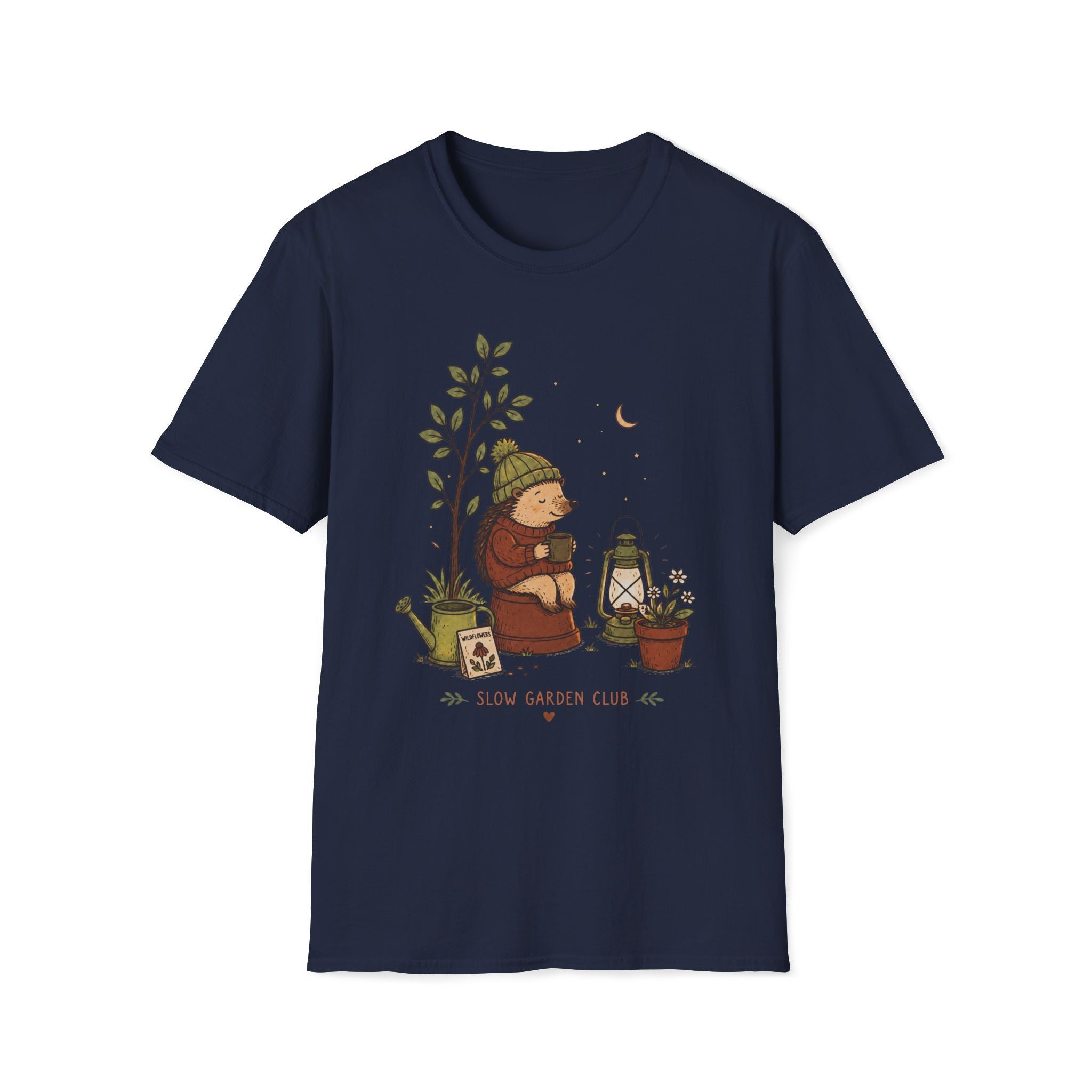 Cozy Hedgehog Garden Club T-Shirt