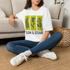 Slow And Steady Art Flower T-Shirt