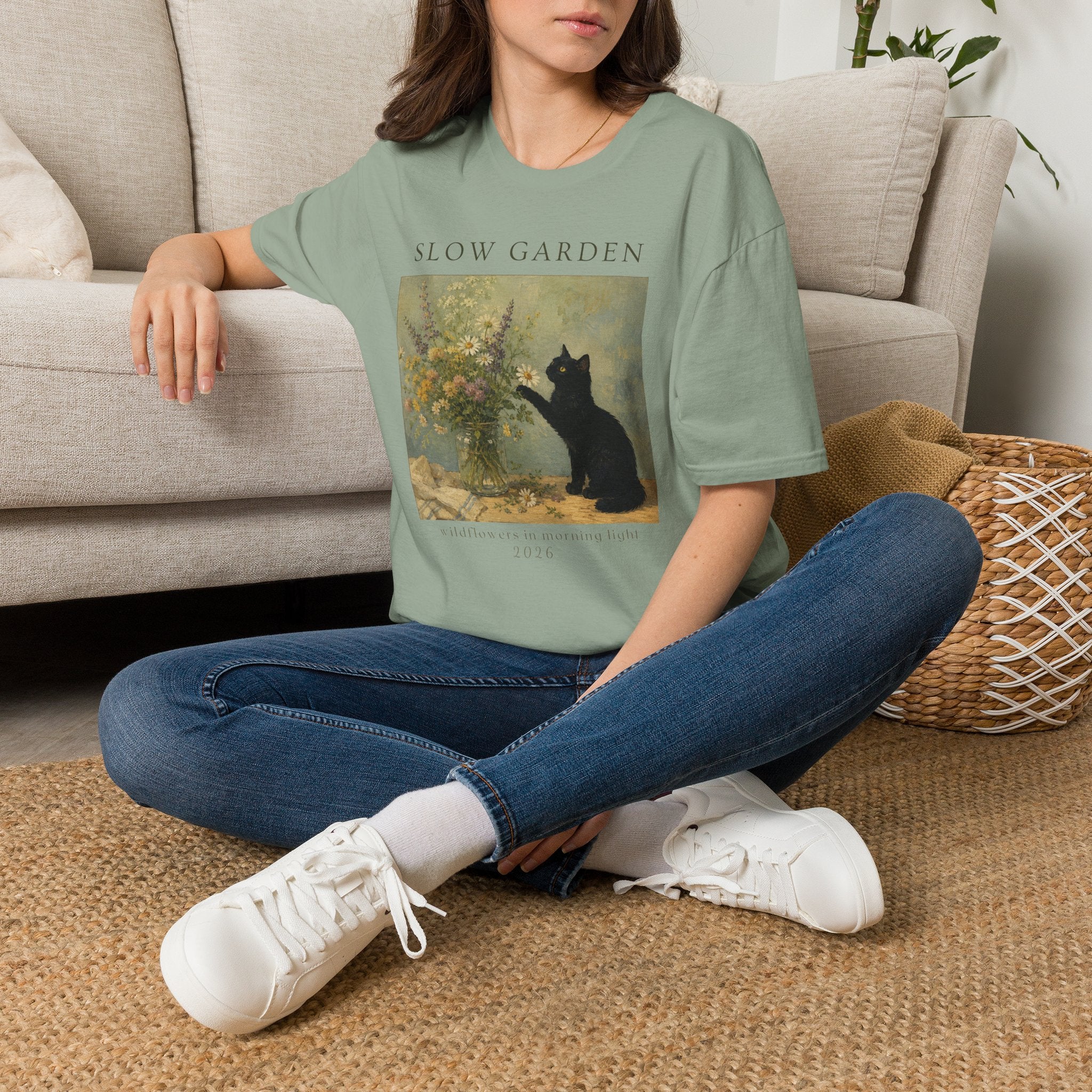 Wildflowers in Morning Light T-Shirt by Zen & Zucchinis Slow Garden Club