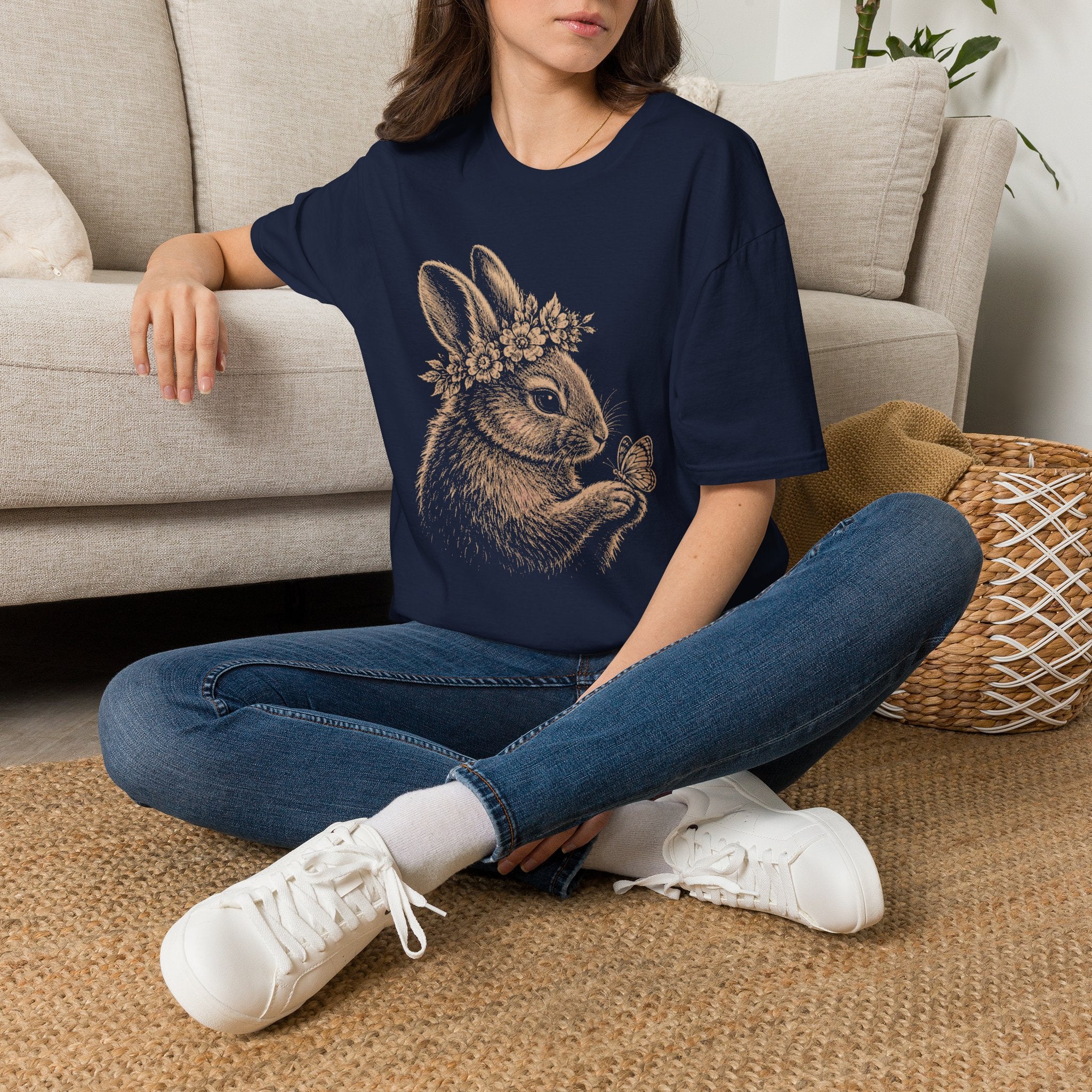 Wildflower Slow Garden Bunny T-Shirt | Zen & Zucchinis – Zen