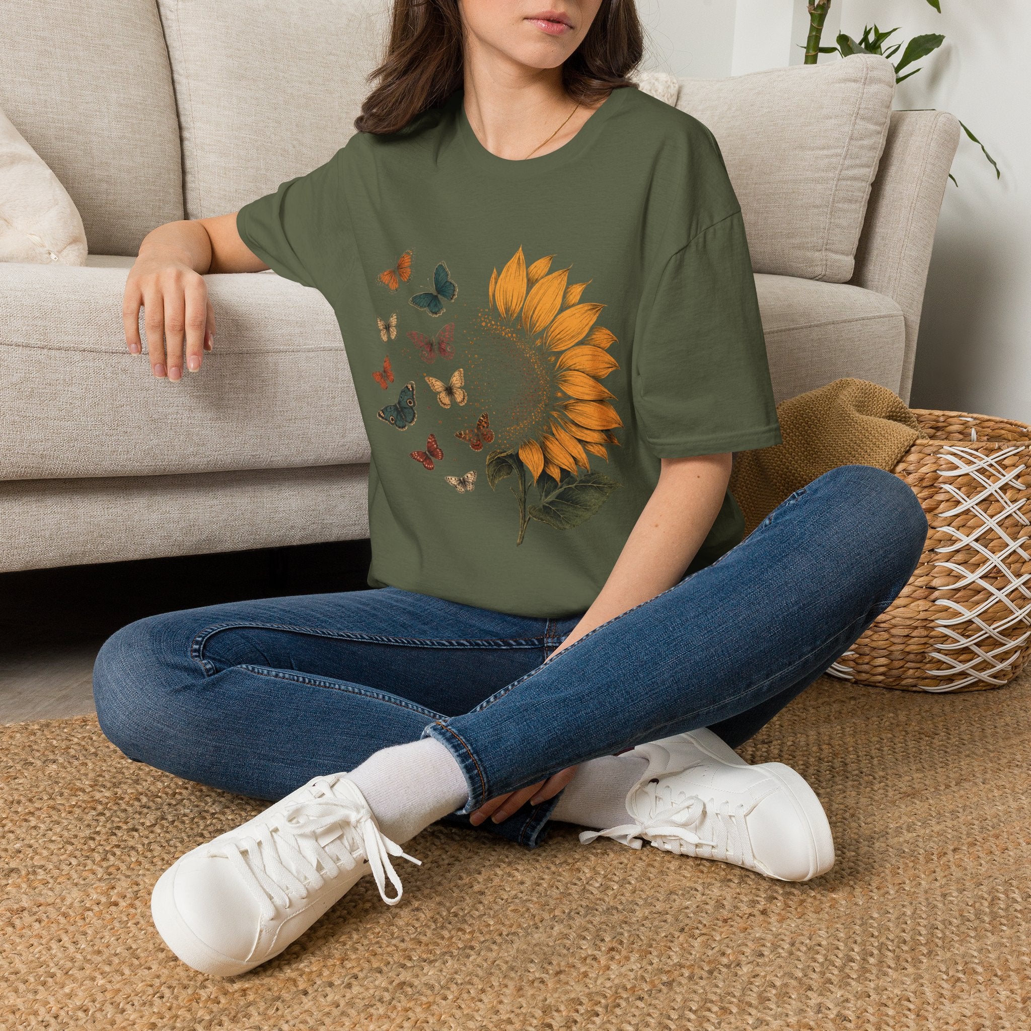 Sunflower Butterflies T-Shirt