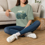 Hedgehog Garden Silhouette T-Shirt