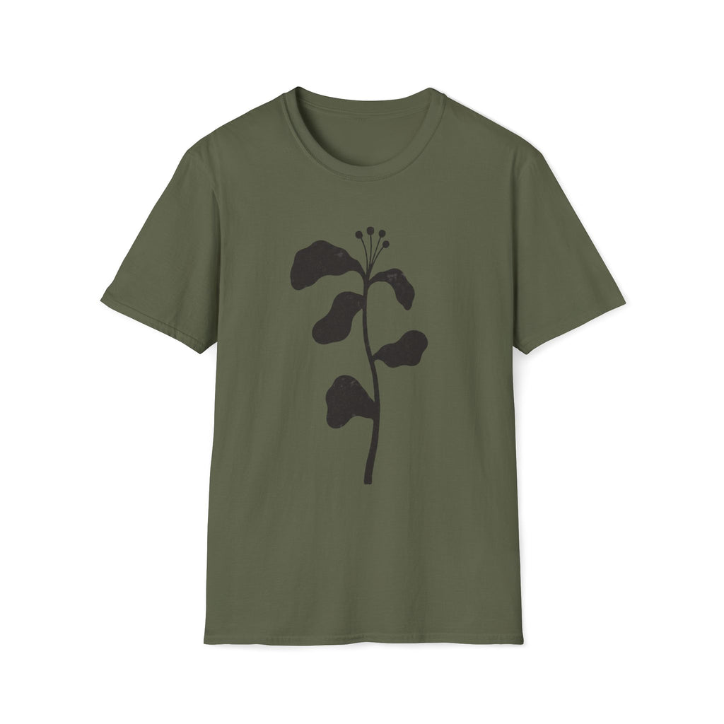 Minimal Botanical Stem T-Shirt