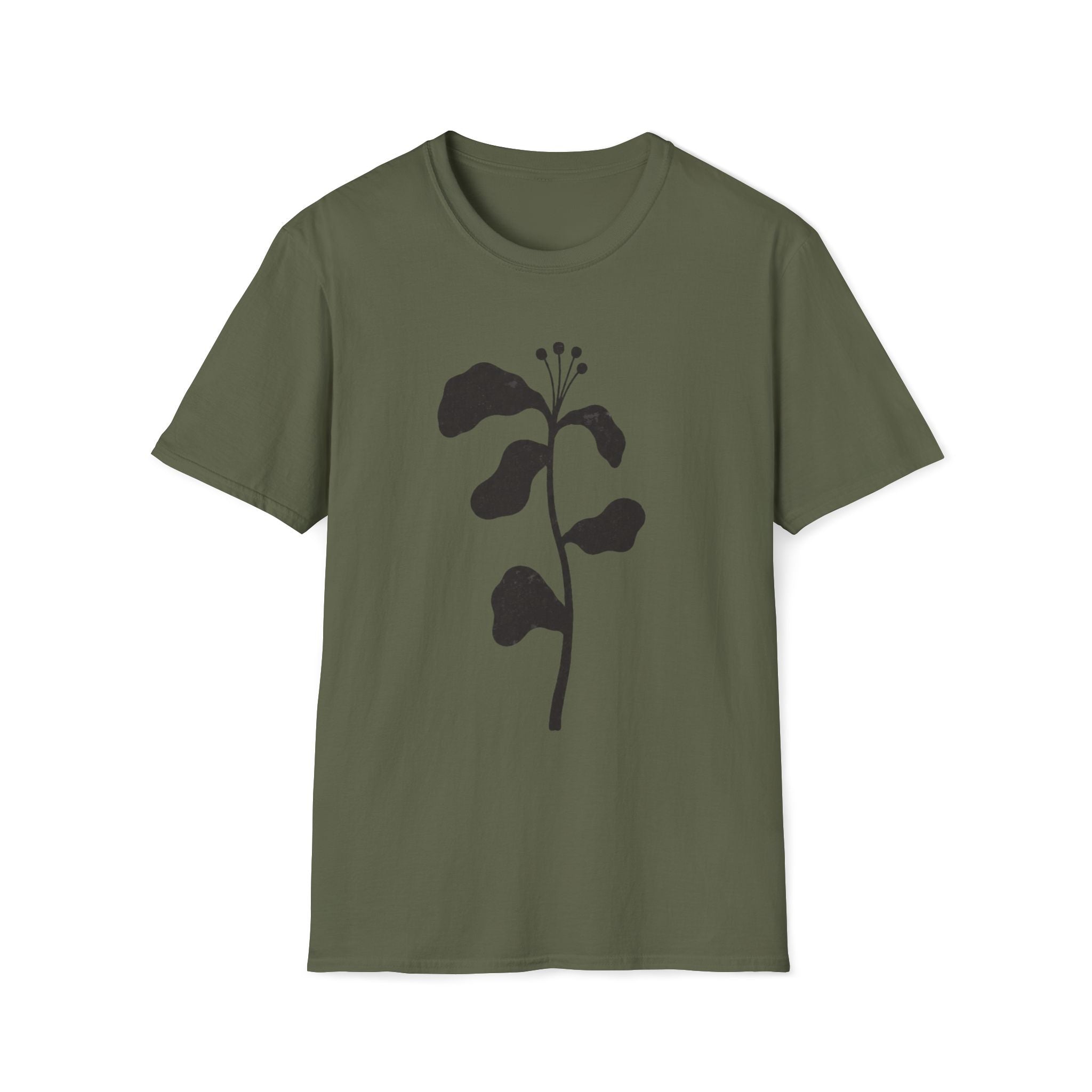 Minimal Botanical Stem T-Shirt