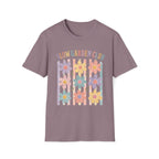 Flower On Stripes Summer Garden T-Shirt