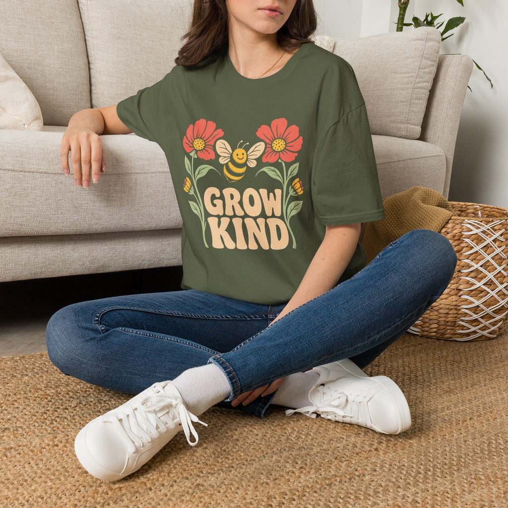 Grow Kind Flower Bee T-Shirt