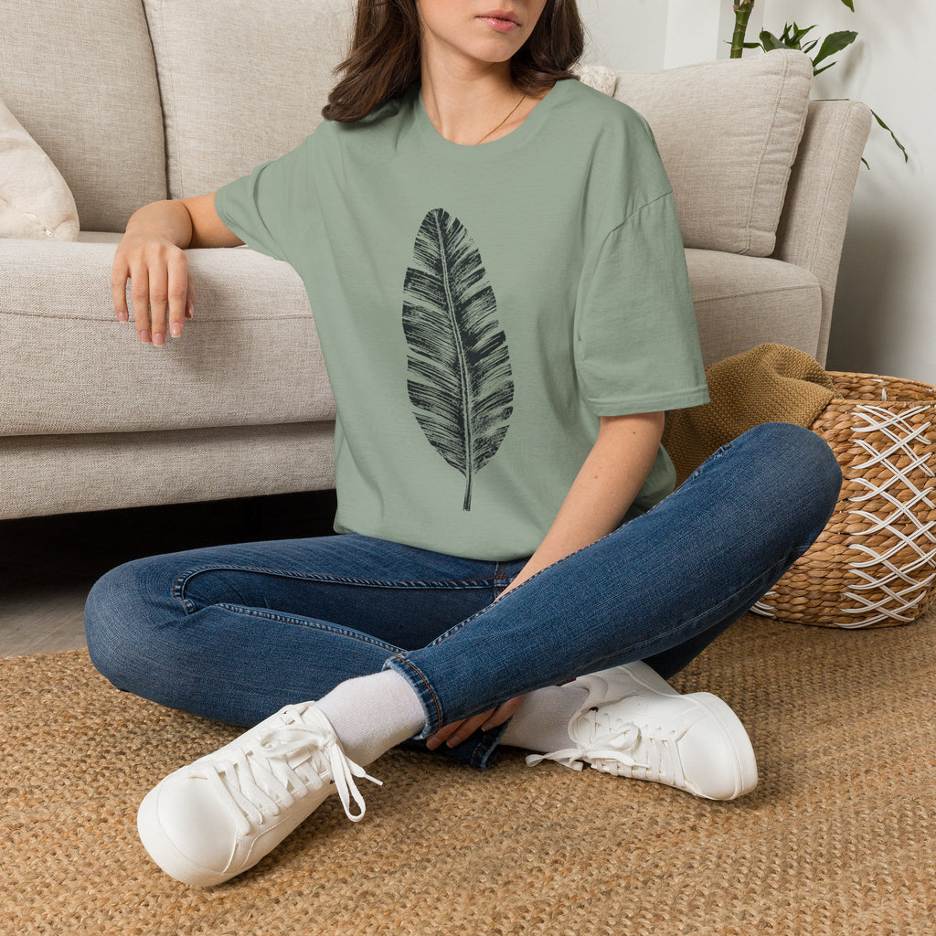 Feather of Luck T-Shirt by Zen & Zucchinis Slow Garden Club