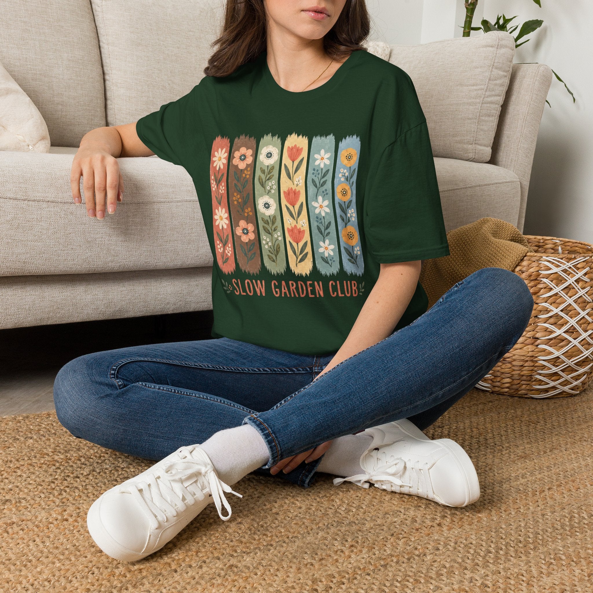 Flower Stripes Garden T-Shirt