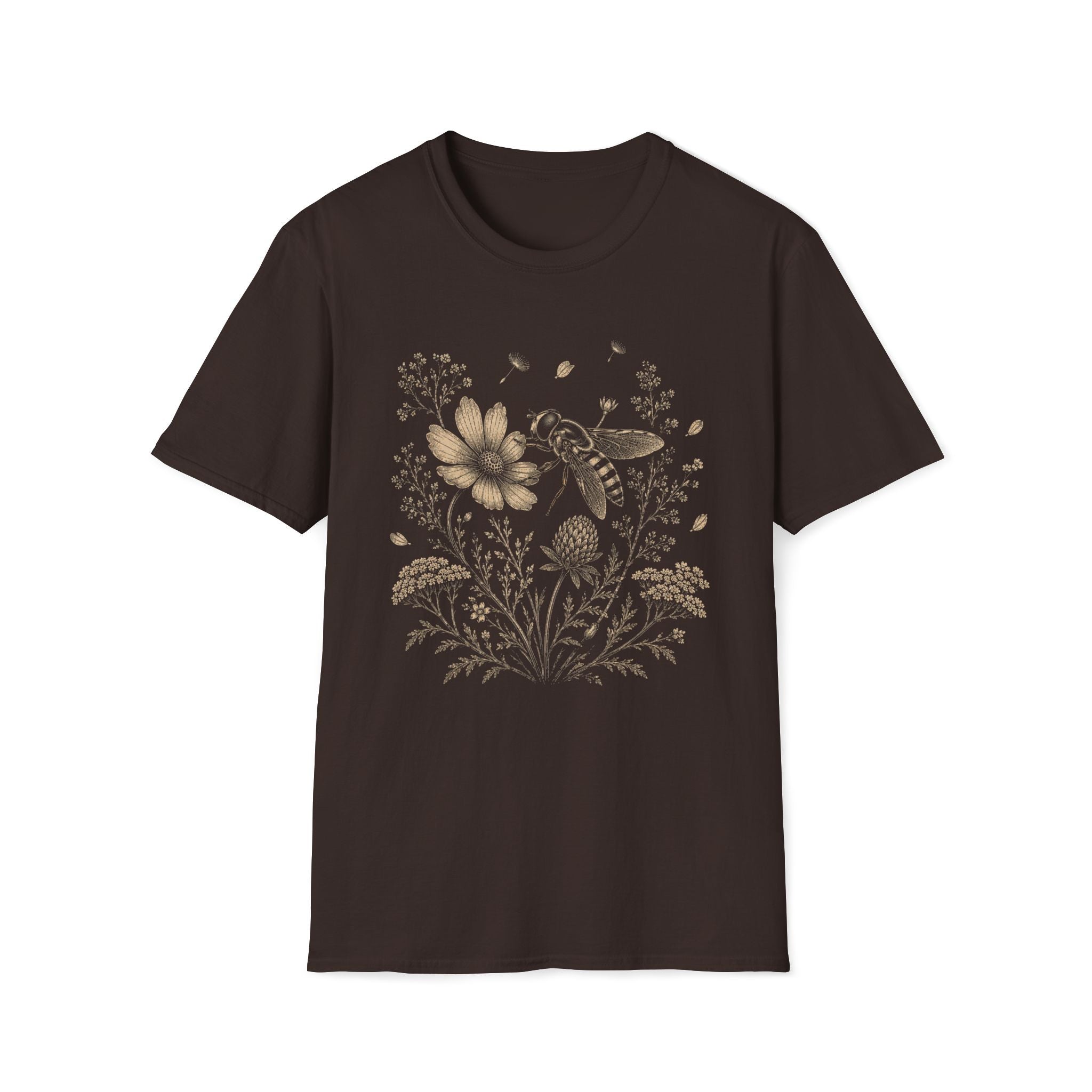 Bee In Wildflower Garden T-Shirt