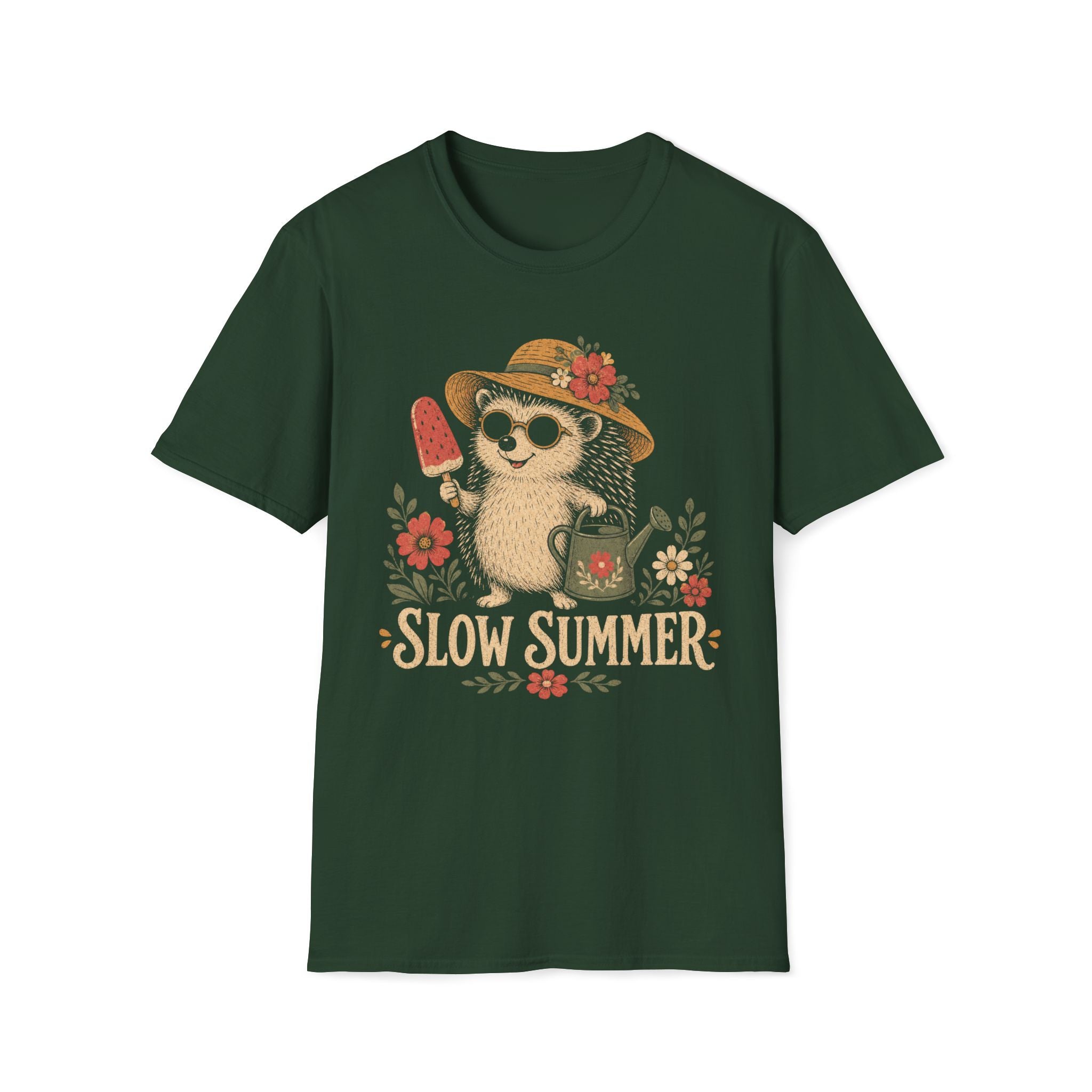 Slow Summer Hedgehog T-Shirt