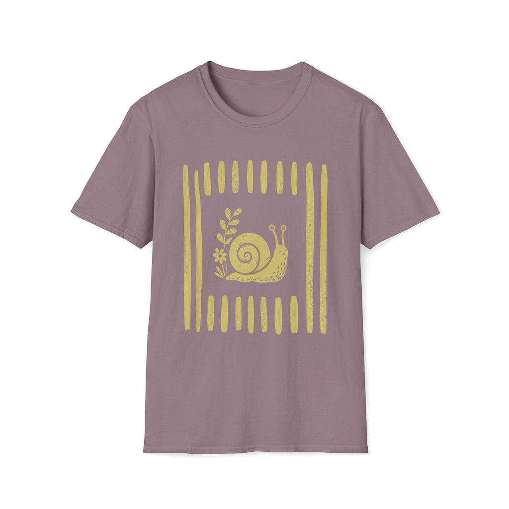 Snial In Stripes Garden Summer T-Shirt