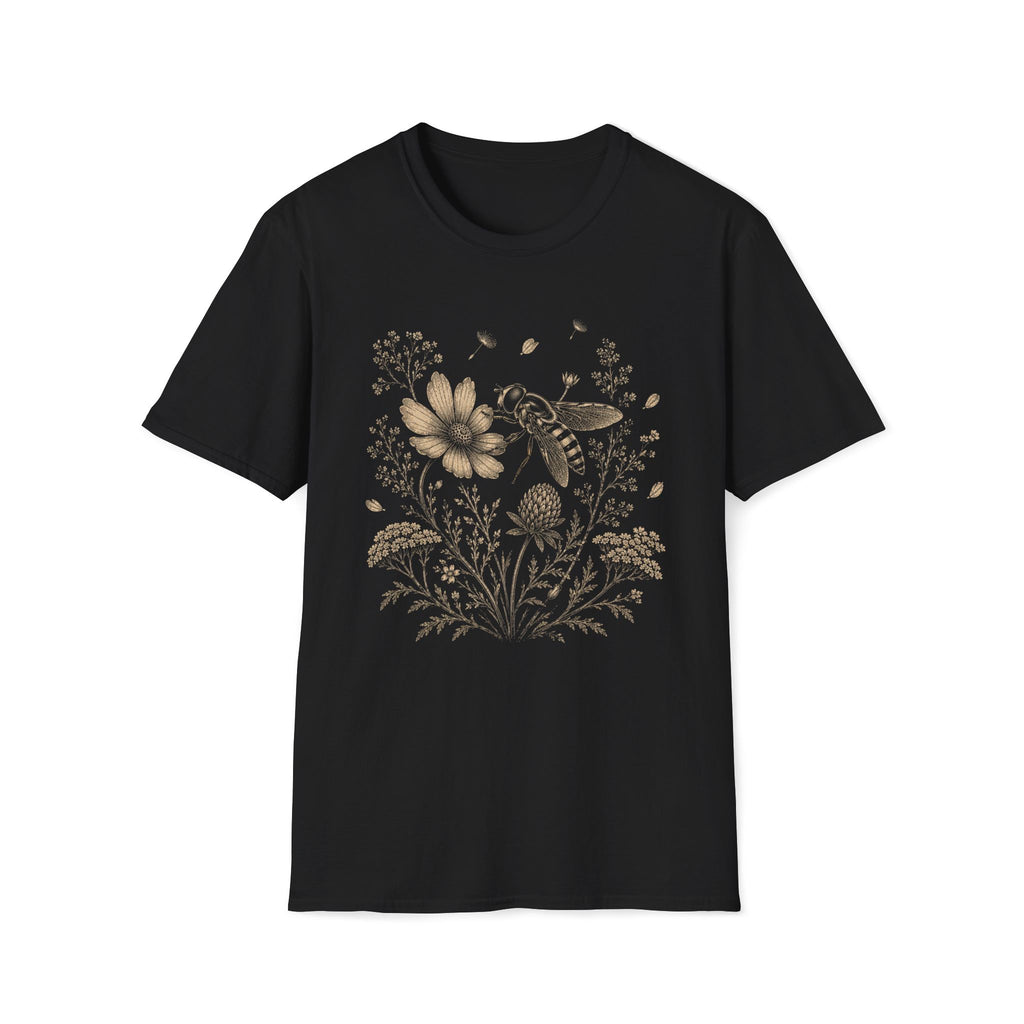 Bee In Wildflower Garden T-Shirt