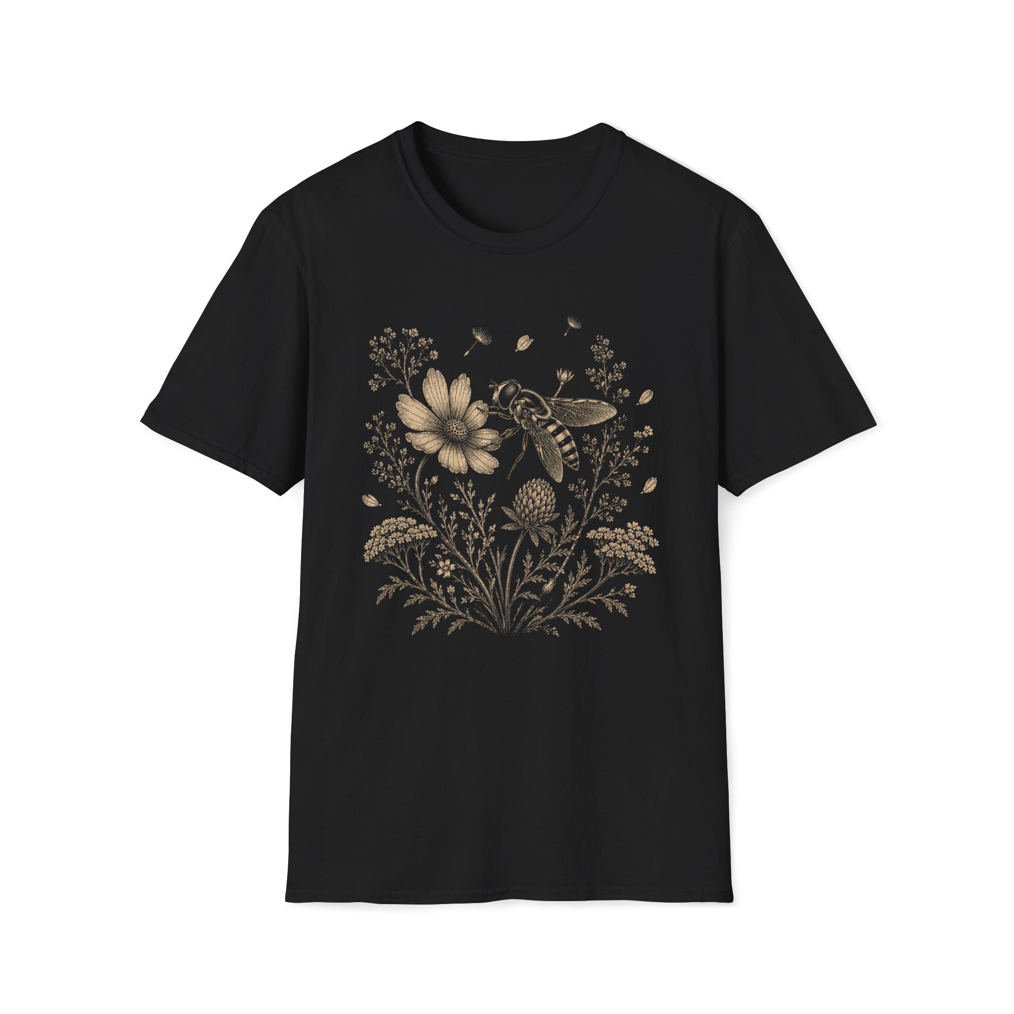 Bee In Wildflower Garden T-Shirt