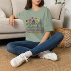 Shine Wildly Summer Flower T-Shirt by Zen & Zucchinis Slow Garden Club