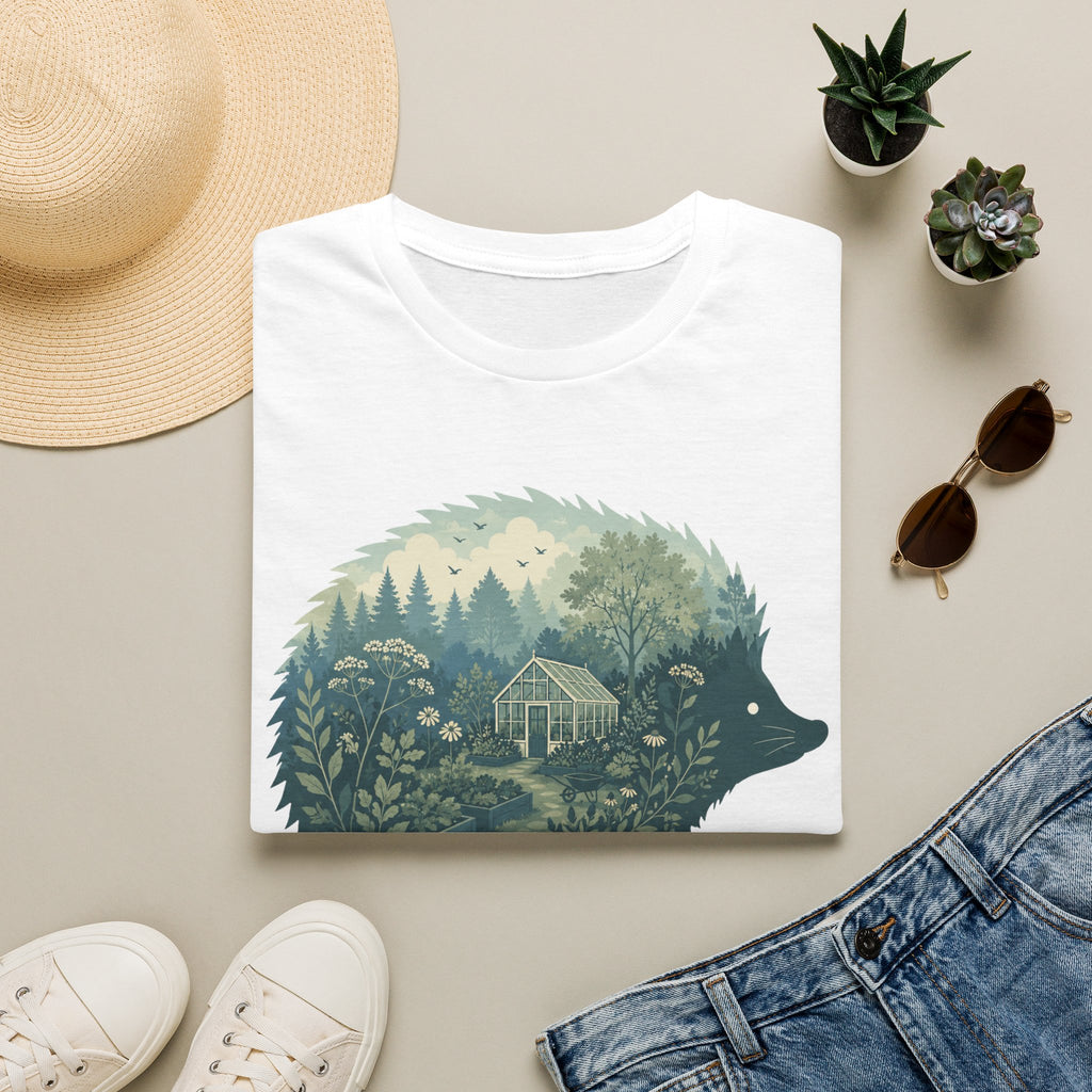 Hedgehog Garden Silhouette T-Shirt