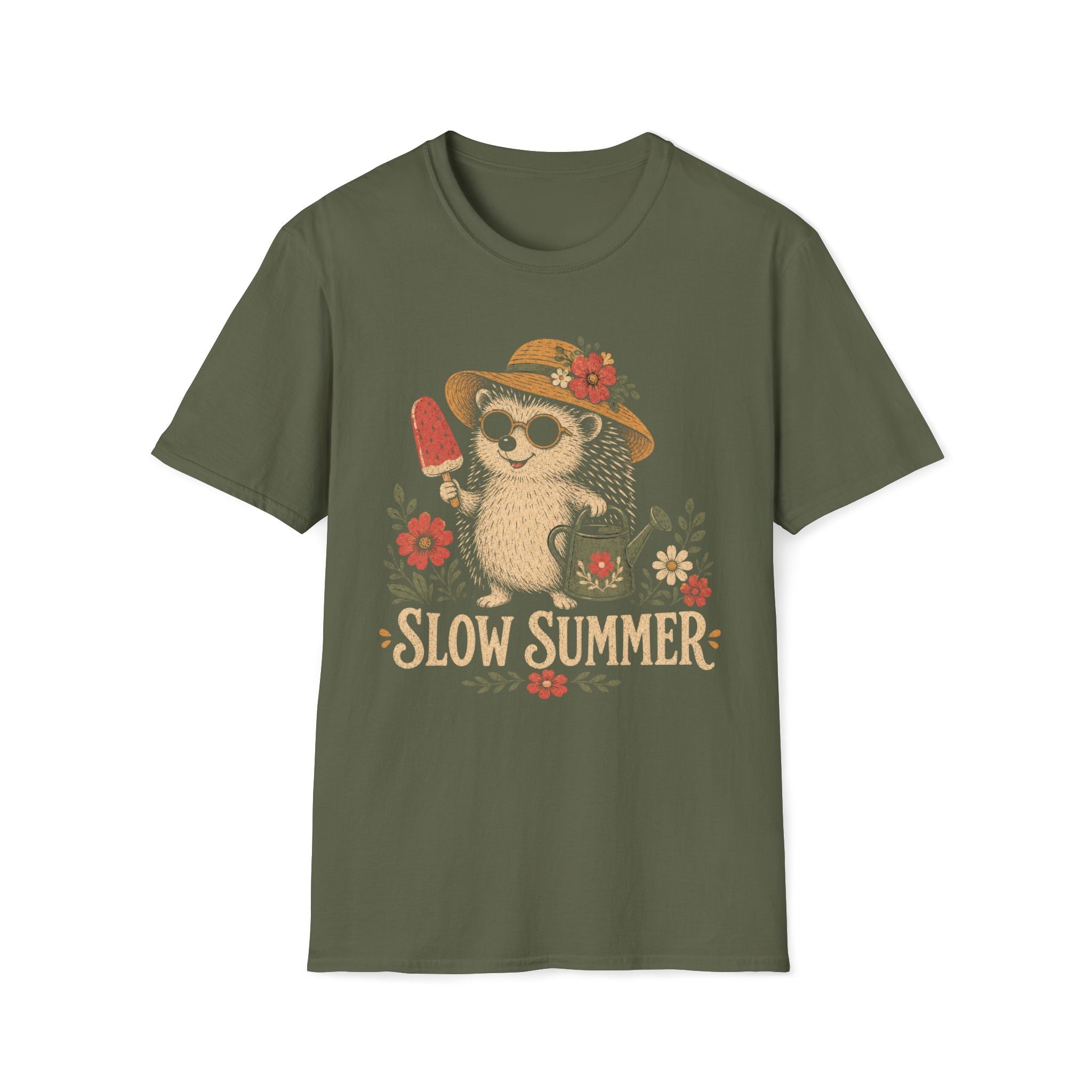 Slow Summer Hedgehog T-Shirt