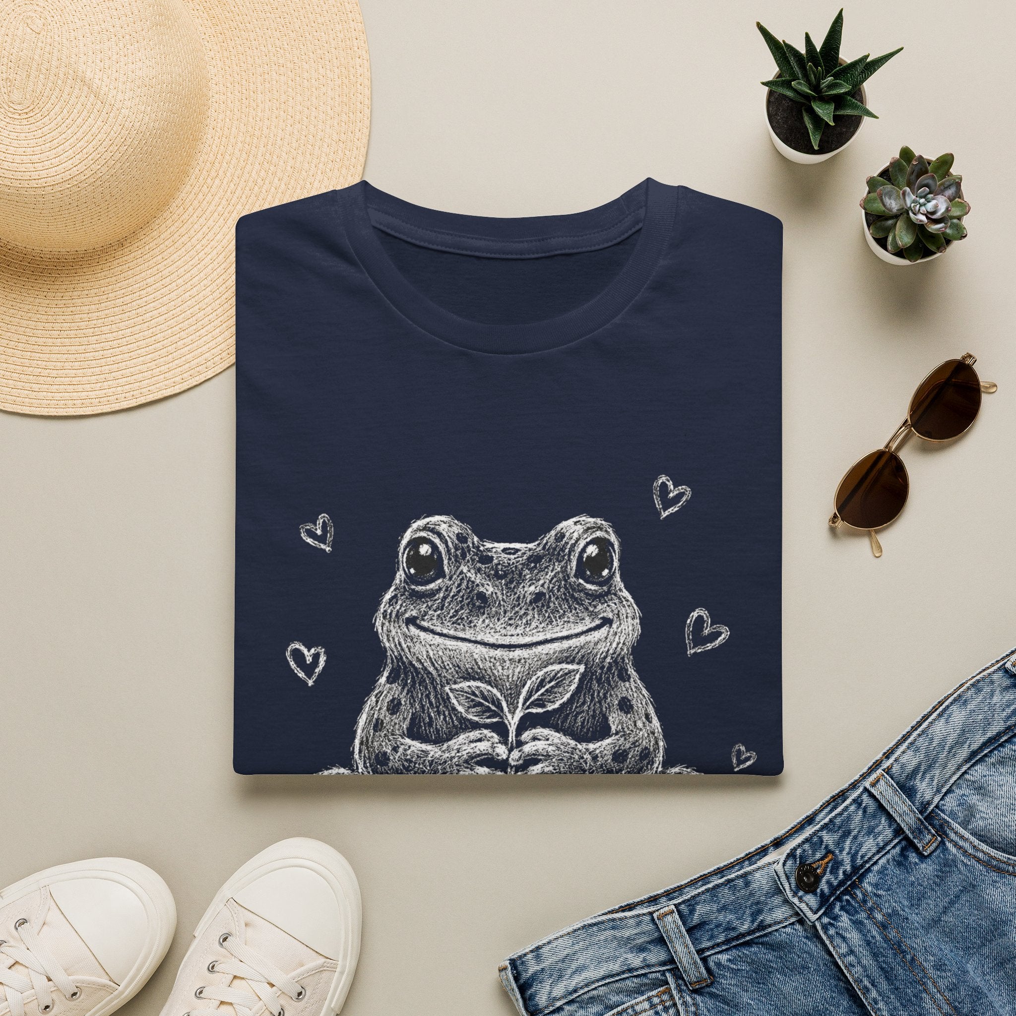 Cute Frog Plant Lover T-Shirt