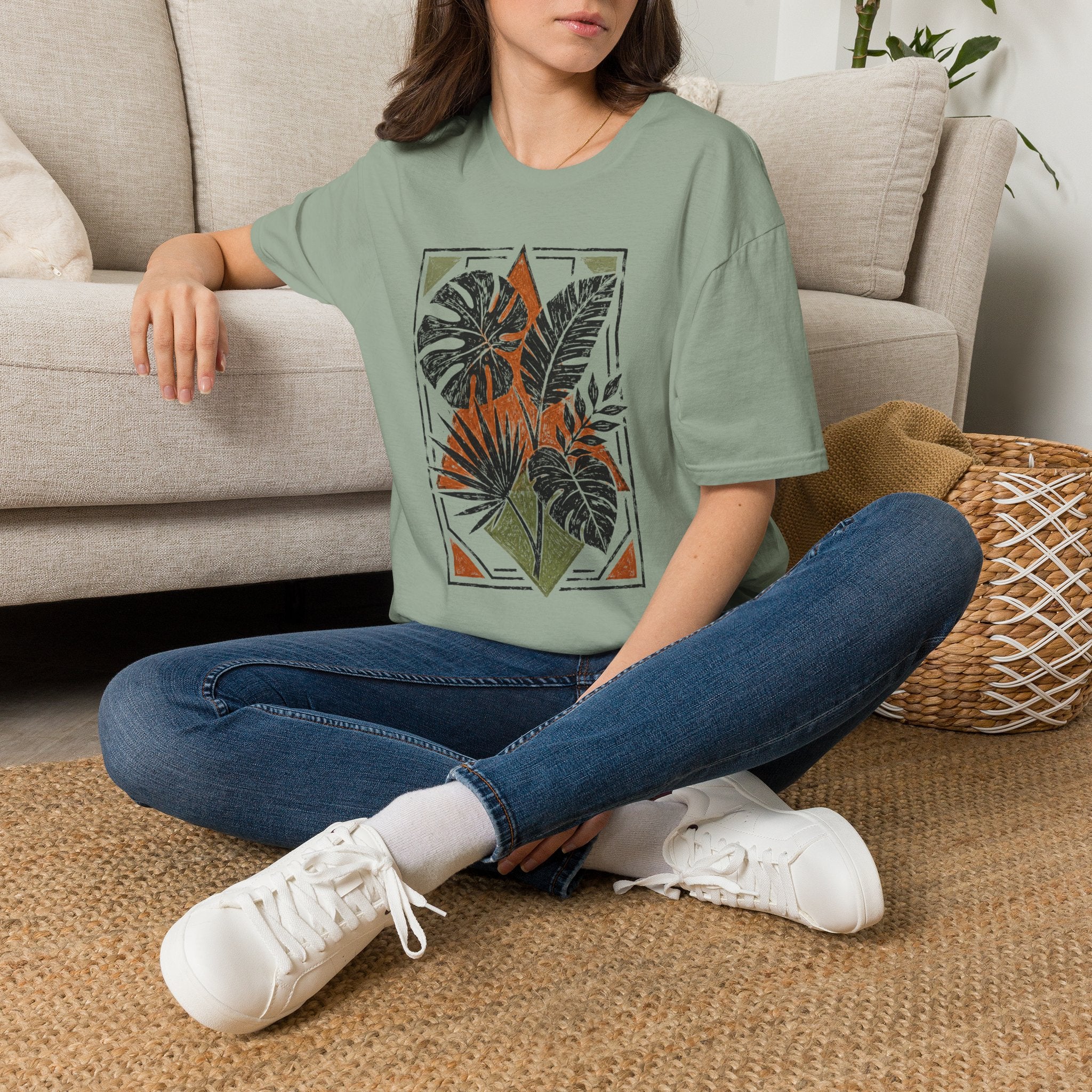 Botanical Frame T-Shirt by Zen & Zucchinis Slow Garden Club