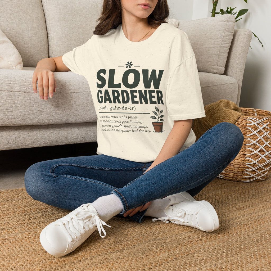 Slow Gardener Definition T-Shirt - Zen & Zucchinis garden graphic tee