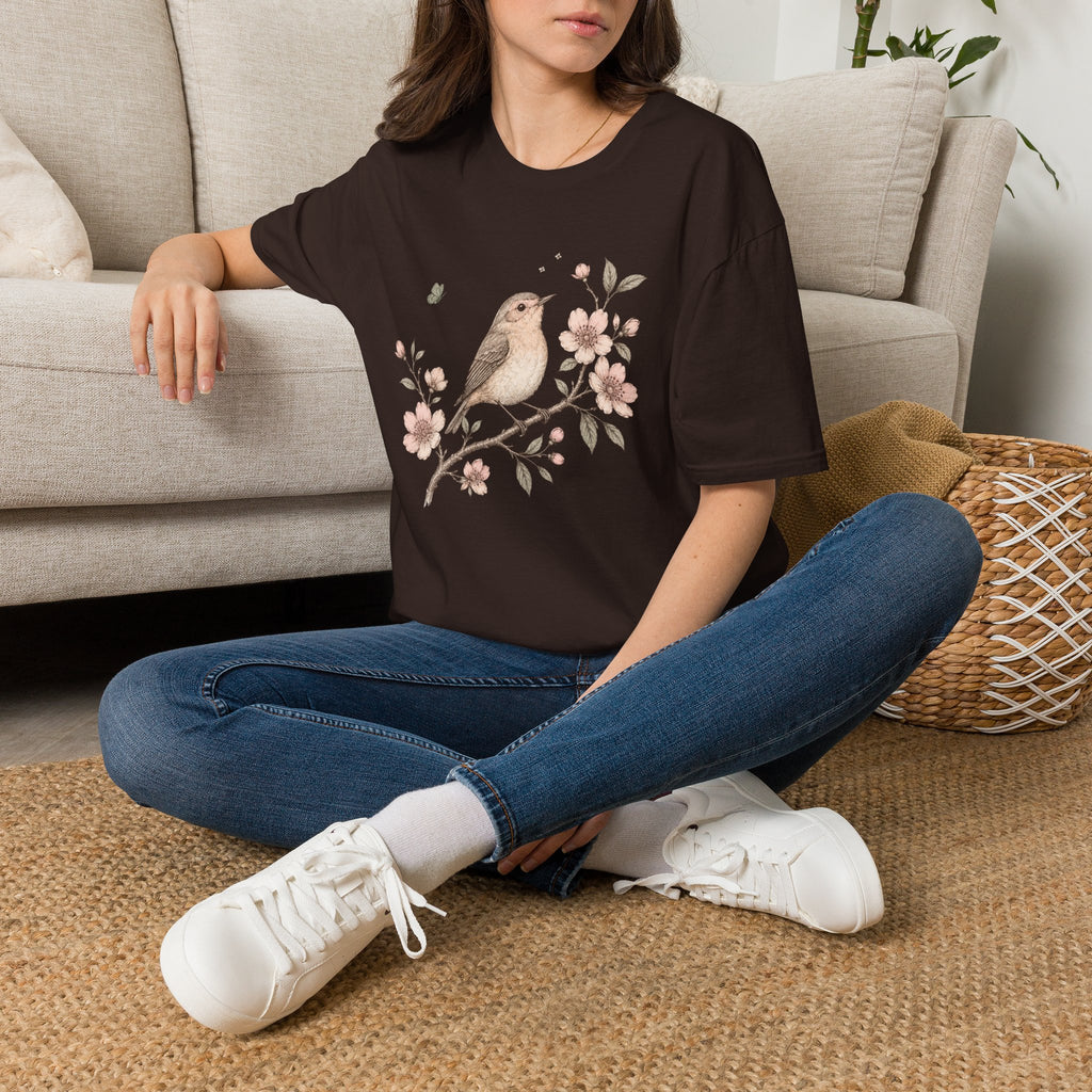 Blossom Bird Botanical T-Shirt by Zen & Zucchinis Slow Garden Club