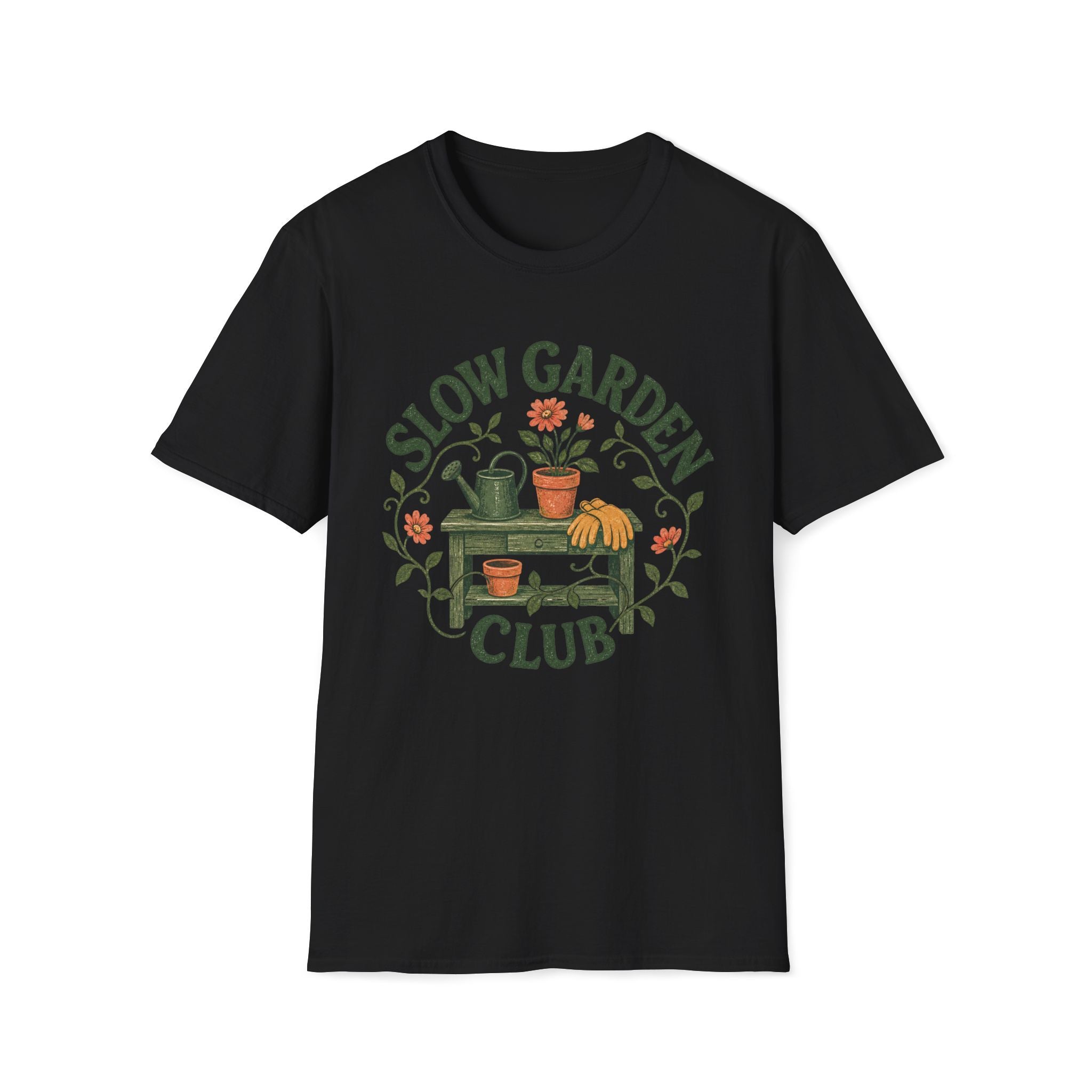 Slow Garden Club Garden Bench T-Shirt