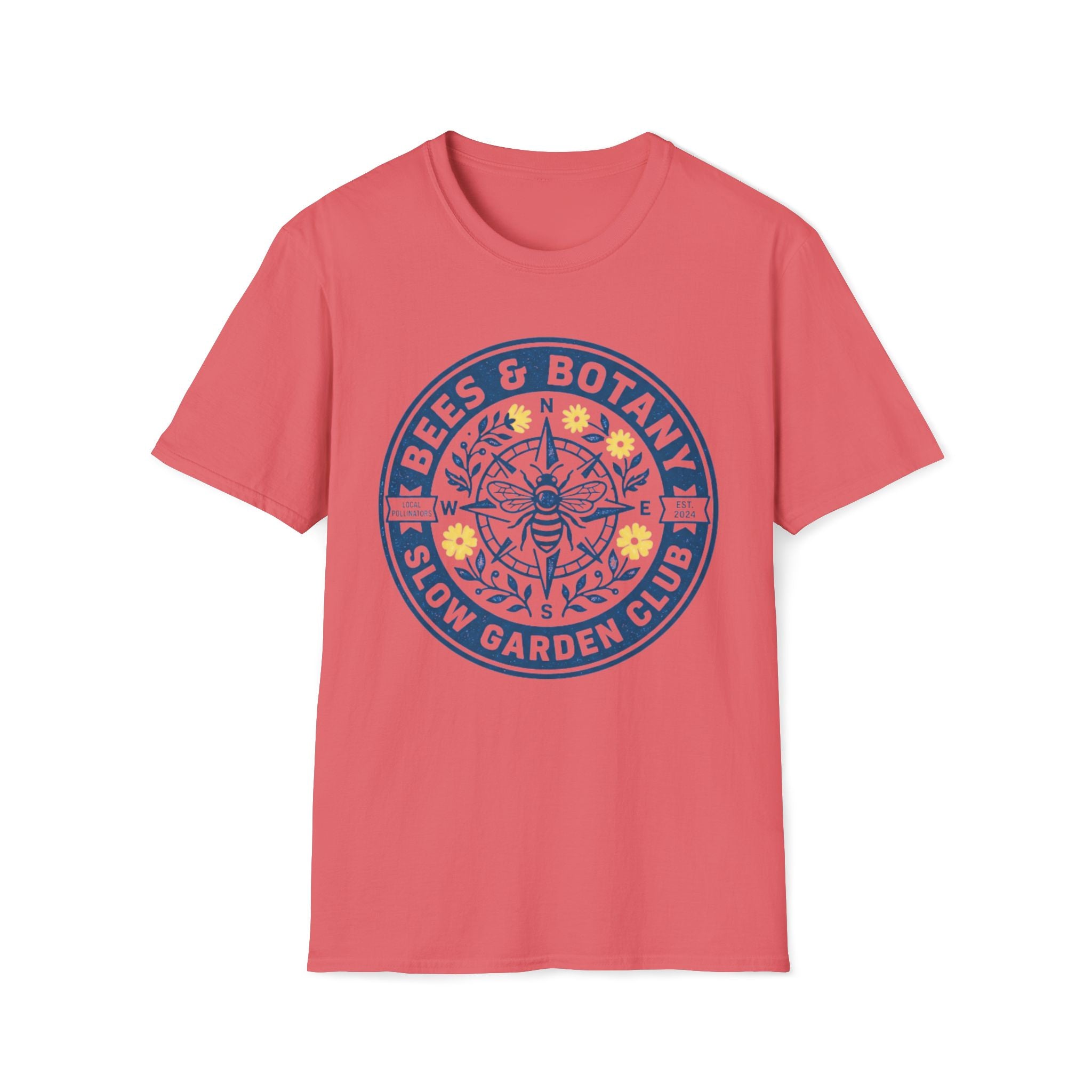 Bees And Botany Garden Badge T-Shirt