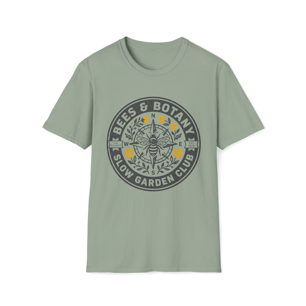 Bees And Botany Garden Badge T-Shirt