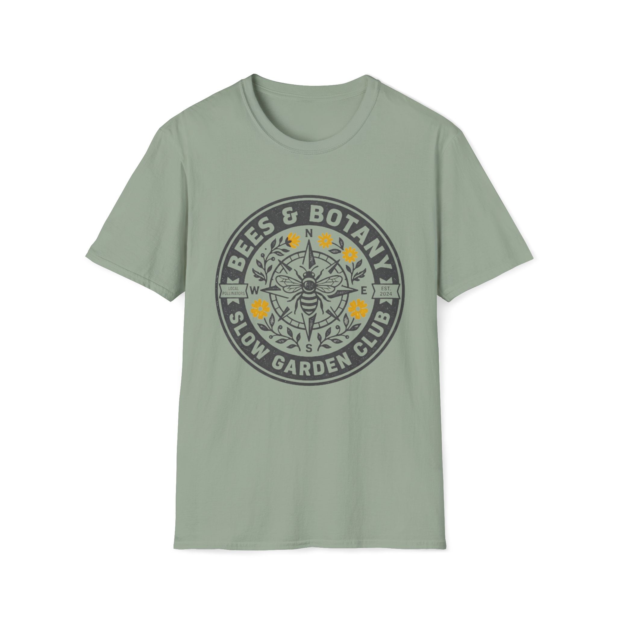 Bees And Botany Garden Badge T-Shirt