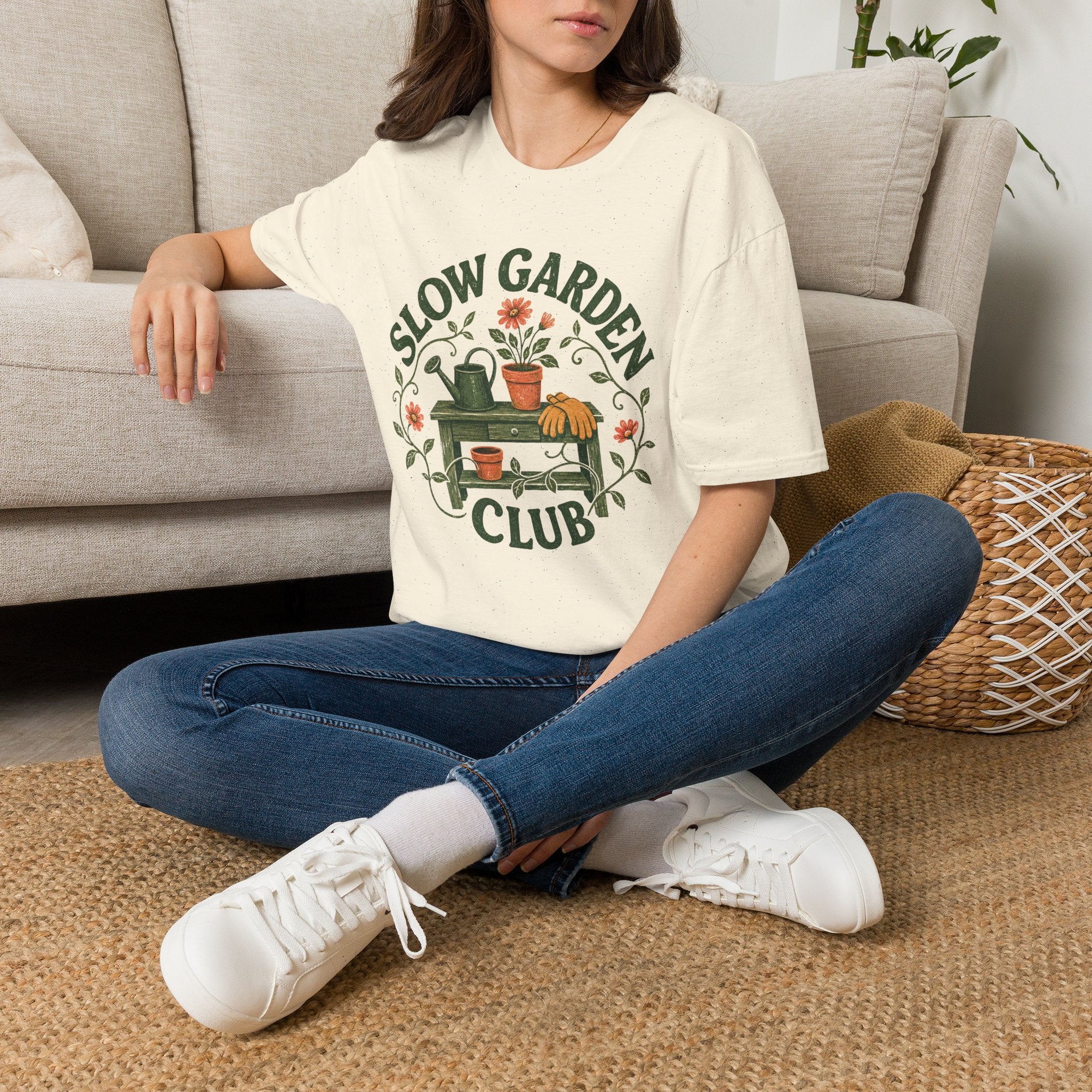 Slow Garden Club Garden Bench T-Shirt