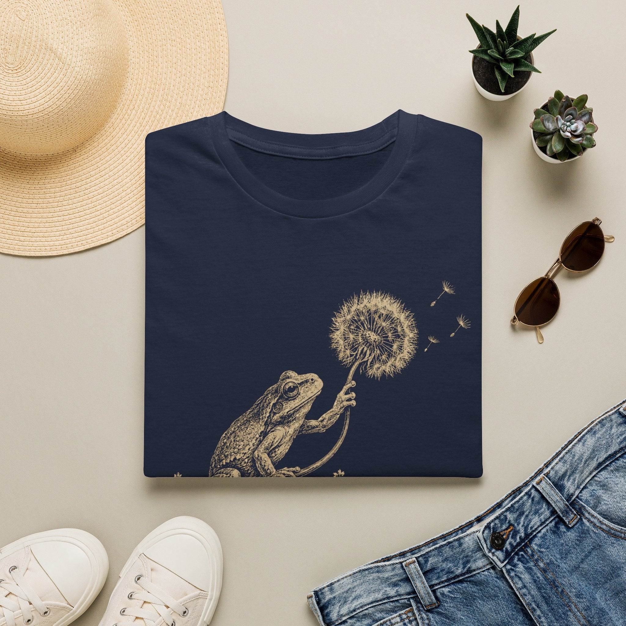 Frog with Dandelion Wish T-Shirt