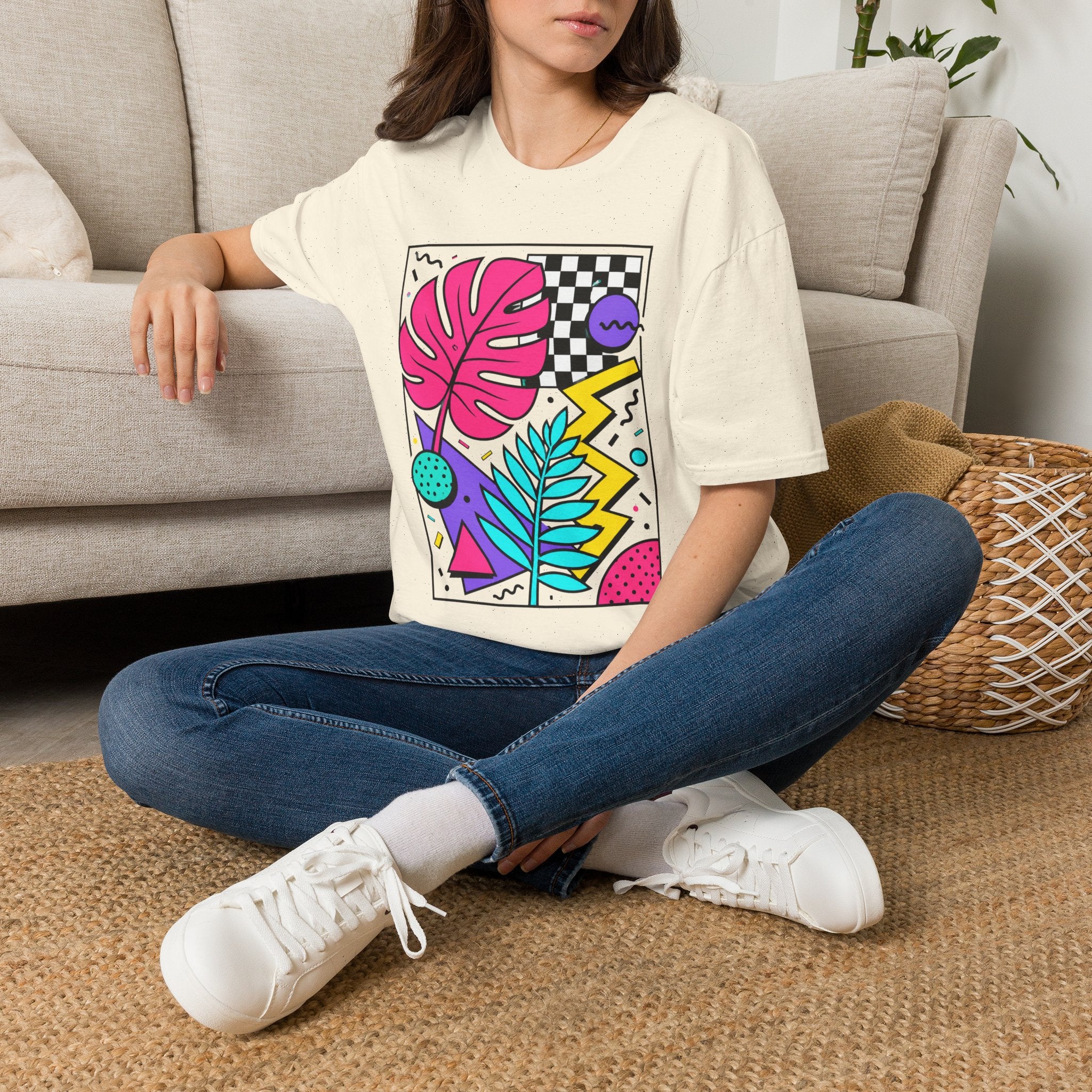 Abstract Wildflower Garden T-Shirt by Zen & Zucchinis Slow Garden Club