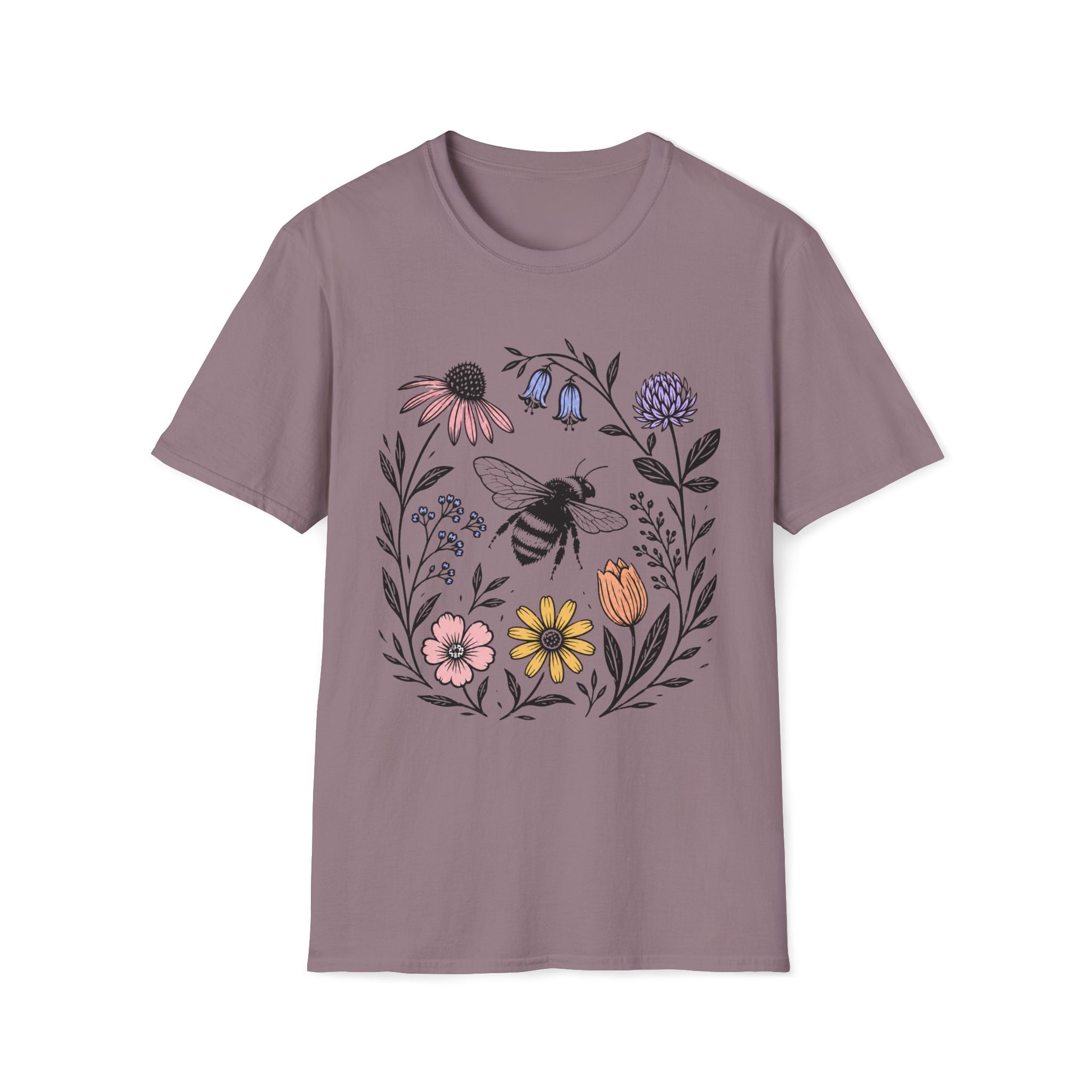 Bee WIth Wildflowers T-Shirt