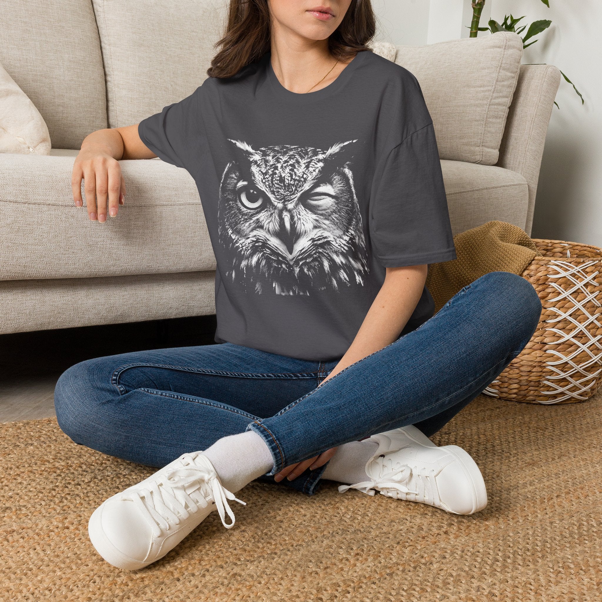 Winking Owl Nature T-Shirt by Zen & Zucchinis Slow Garden Club
