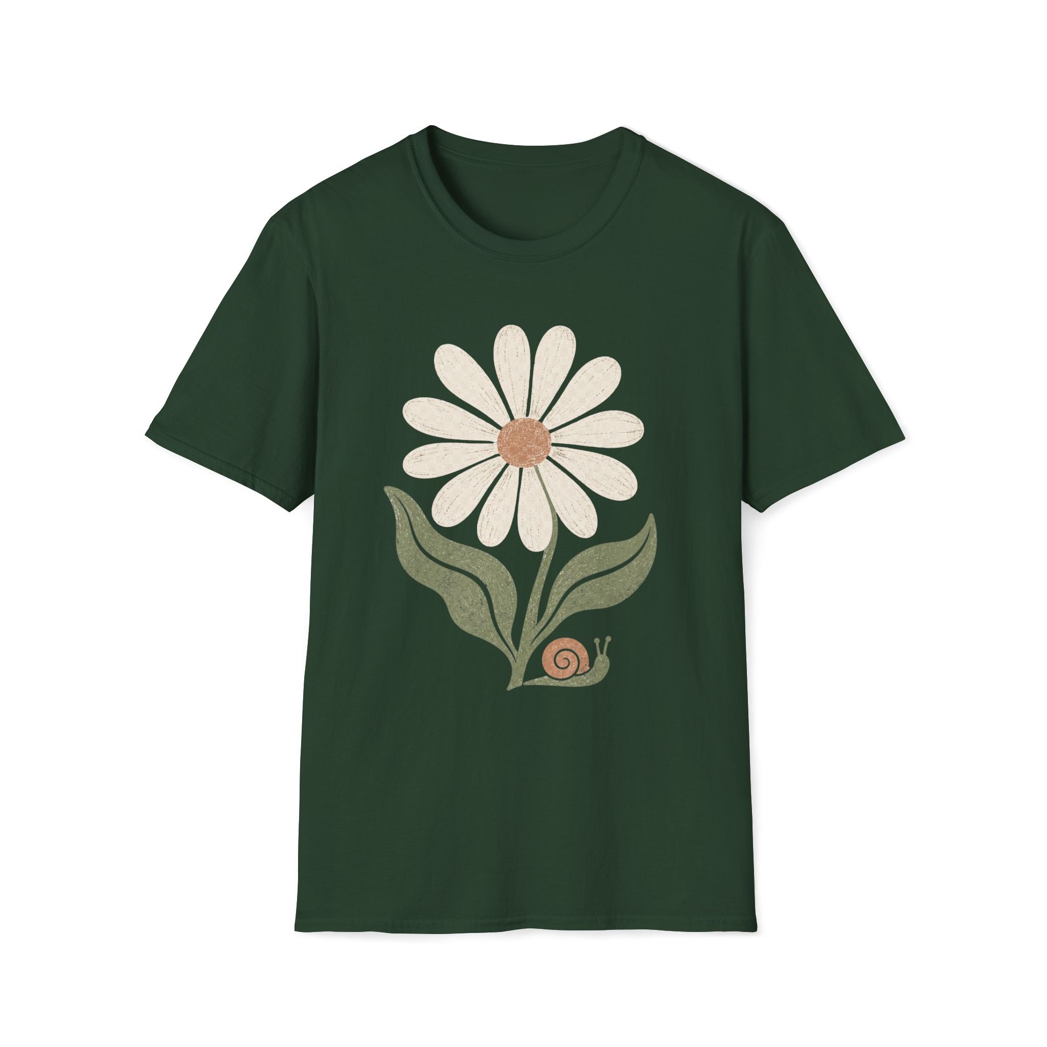 Flower & Snail Garden T-Shirt