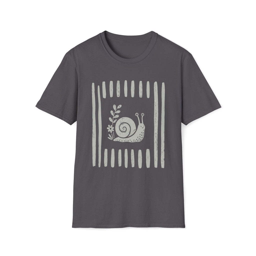 Snial In Stripes Garden Summer T-Shirt