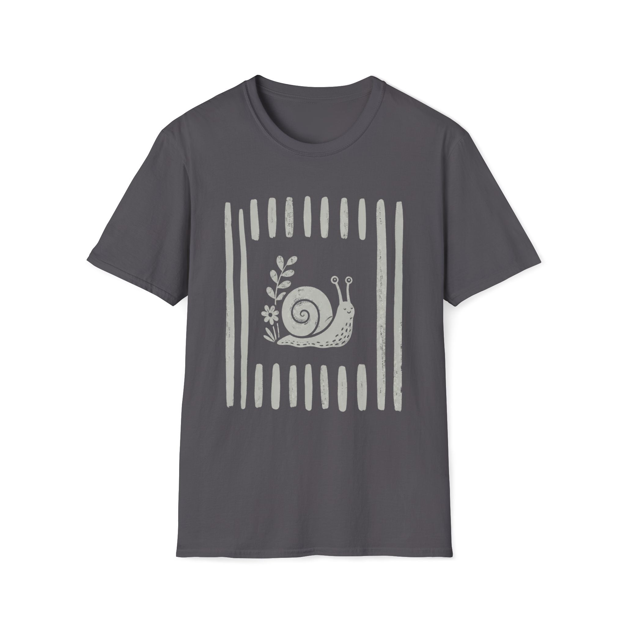 Snial In Stripes Garden Summer T-Shirt