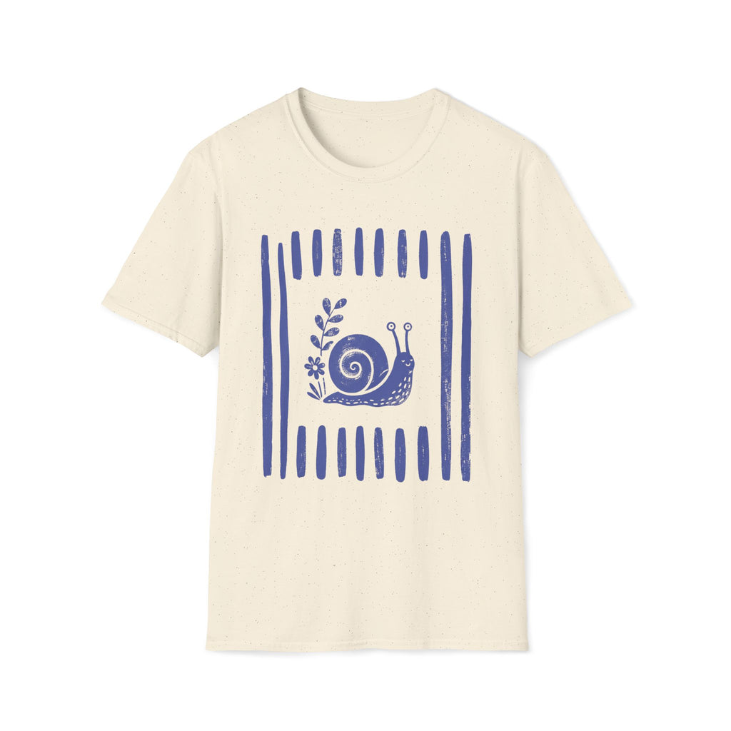 Snial In Stripes Garden Summer T-Shirt