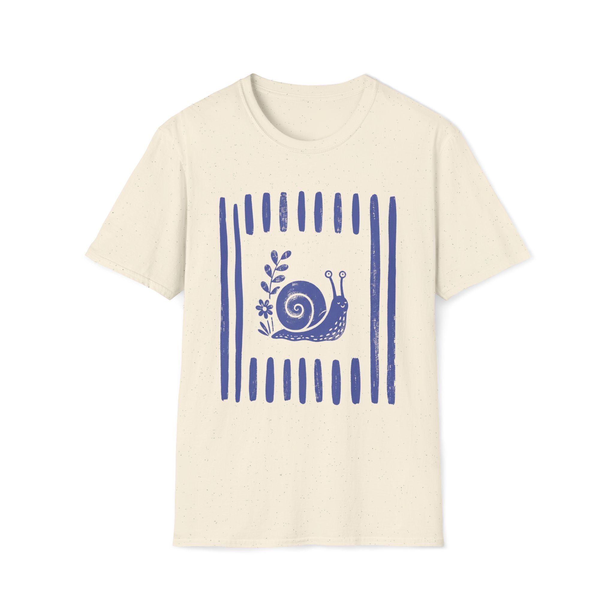 Snial In Stripes Garden Summer T-Shirt