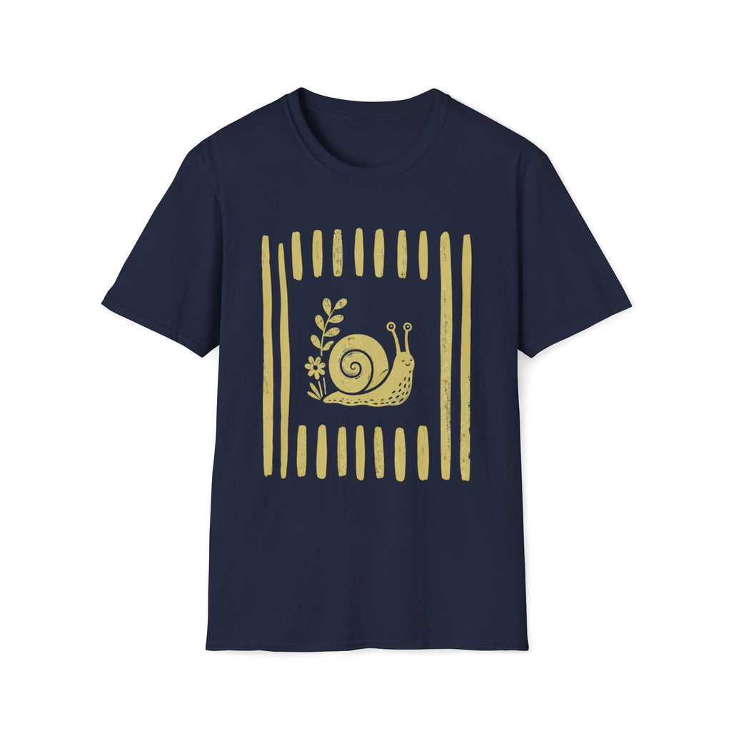 Snial In Stripes Garden Summer T-Shirt