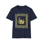 Snial In Stripes Garden Summer T-Shirt