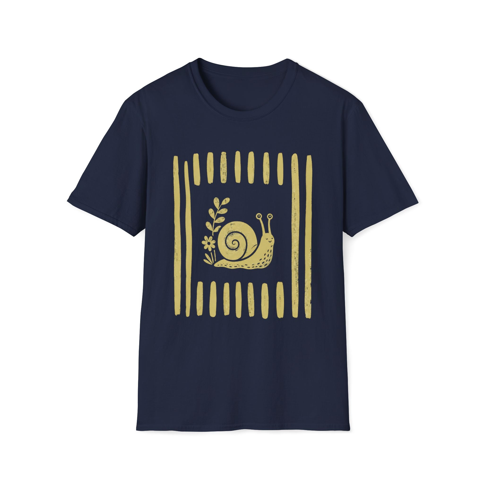 Snial In Stripes Garden Summer T-Shirt