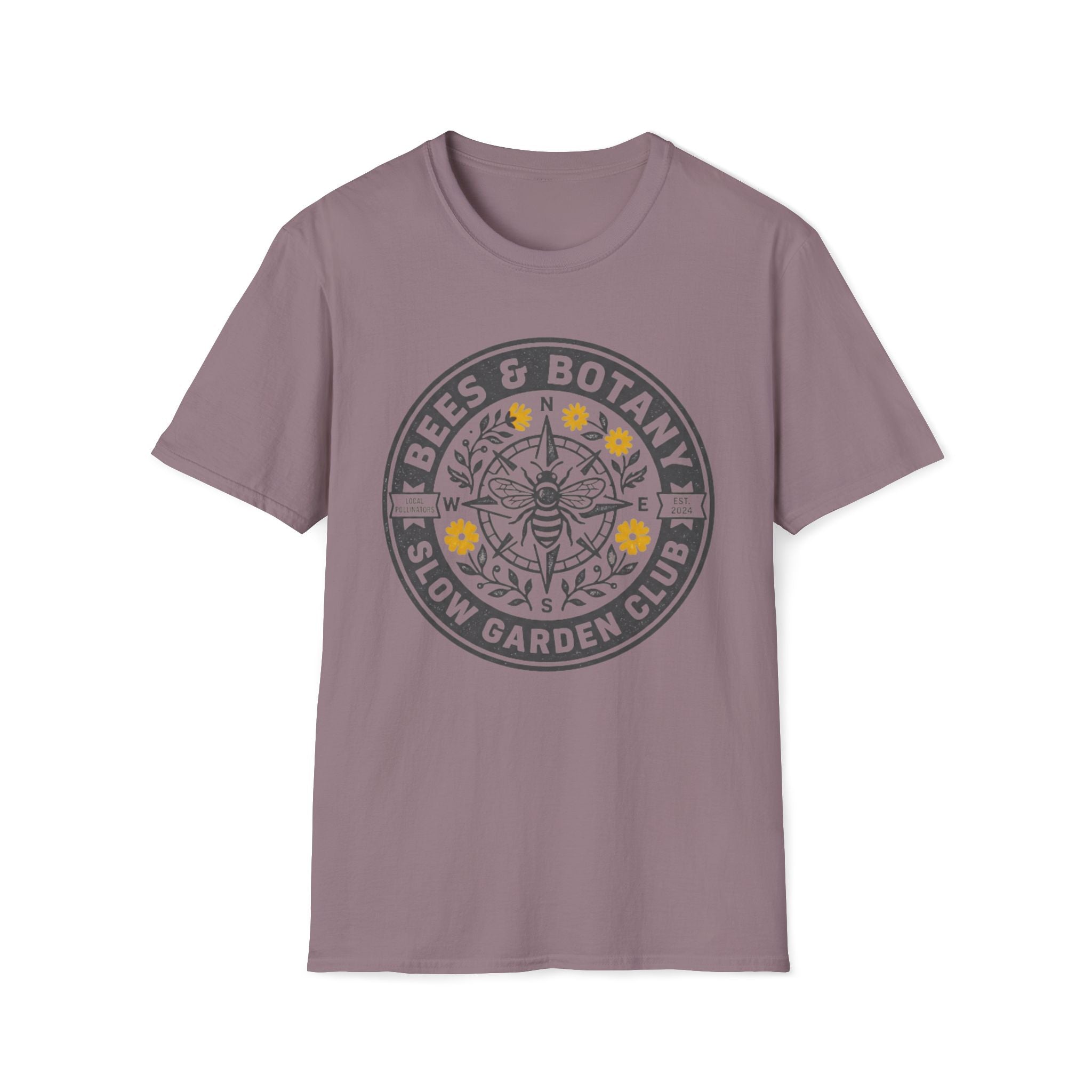 Bees And Botany Garden Badge T-Shirt