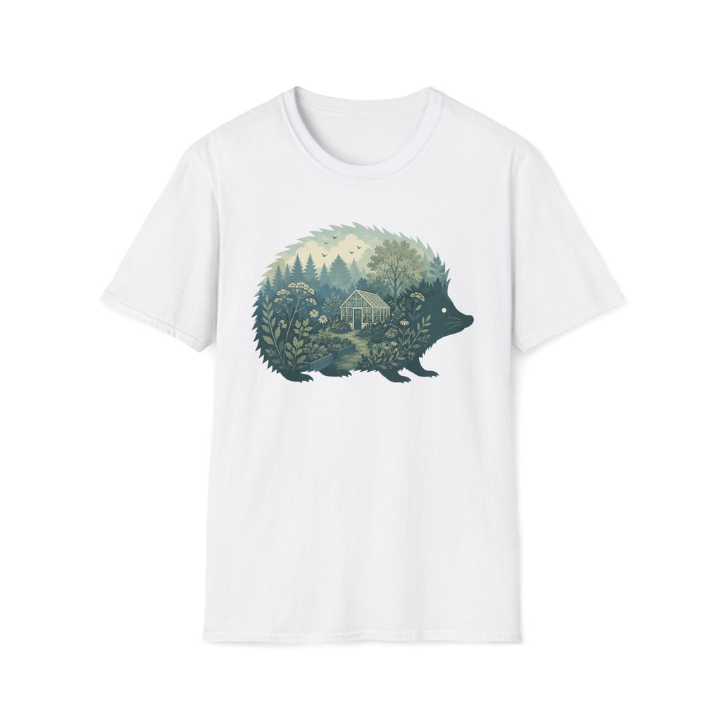Hedgehog Garden Silhouette T-Shirt