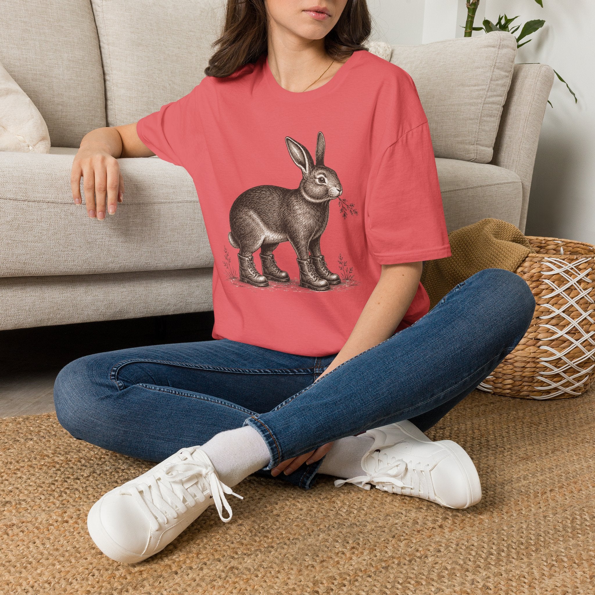 Garden Bunny With Shoes T-Shirt