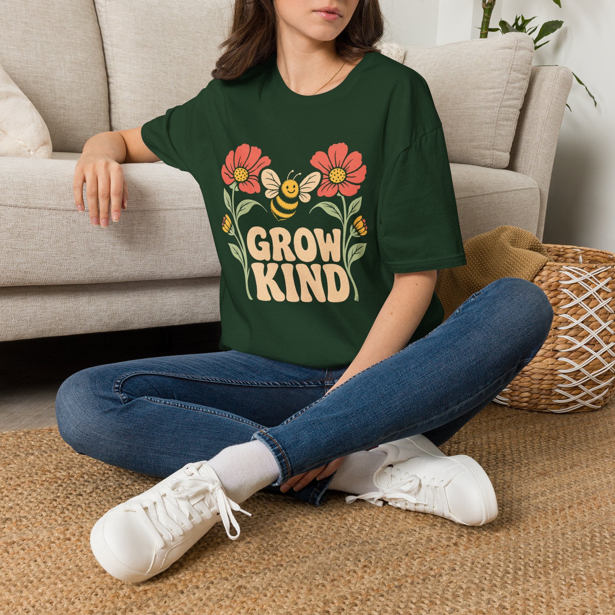 Grow Kind Flower Bee T-Shirt