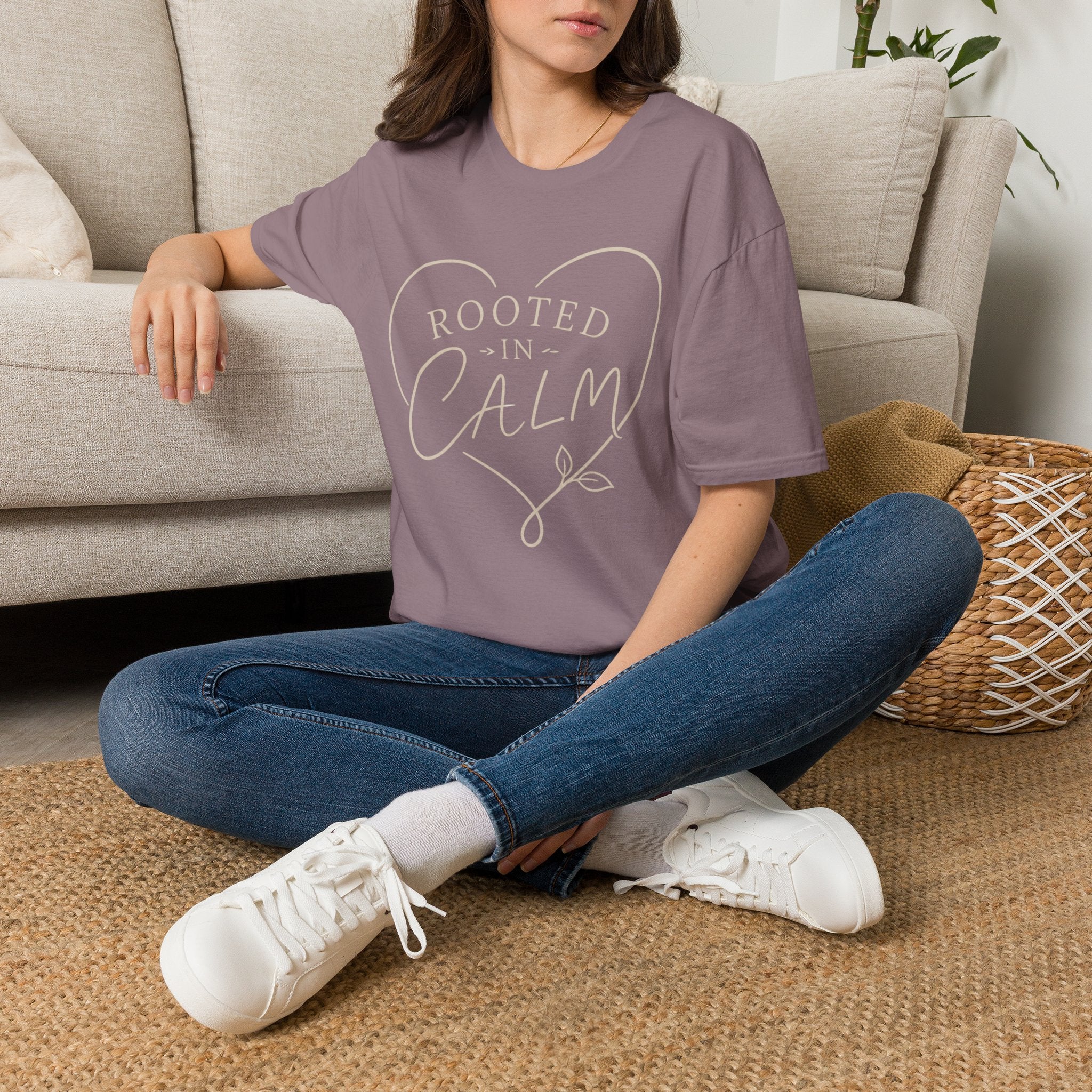 Rooted in Calm Mindfulness T-Shirt by Zen & Zucchinis Slow Garden Club