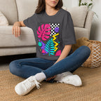 Abstract Wildflower Garden T-Shirt by Zen & Zucchinis Slow Garden Club