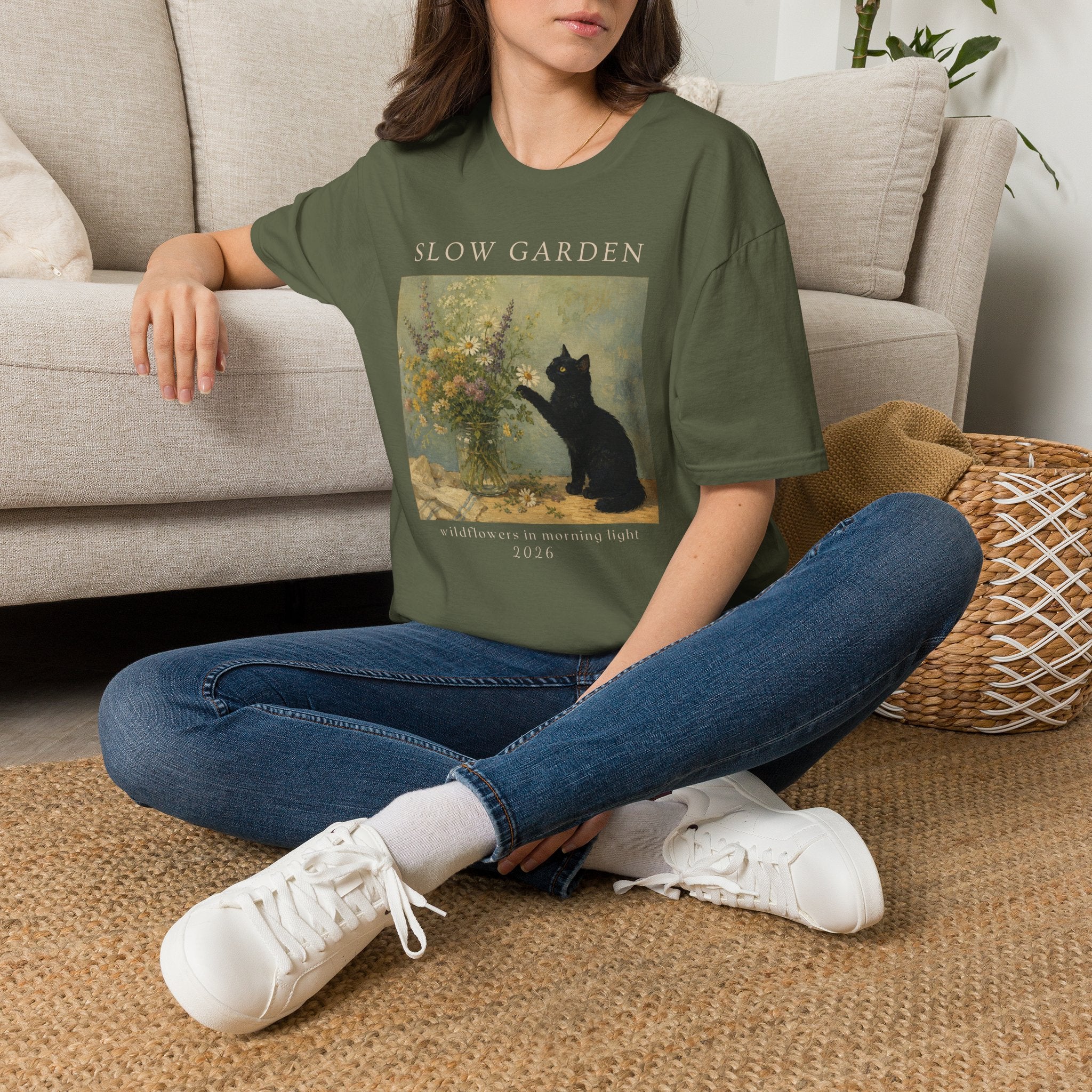 Wildflowers in Morning Light T-Shirt by Zen & Zucchinis Slow Garden Club