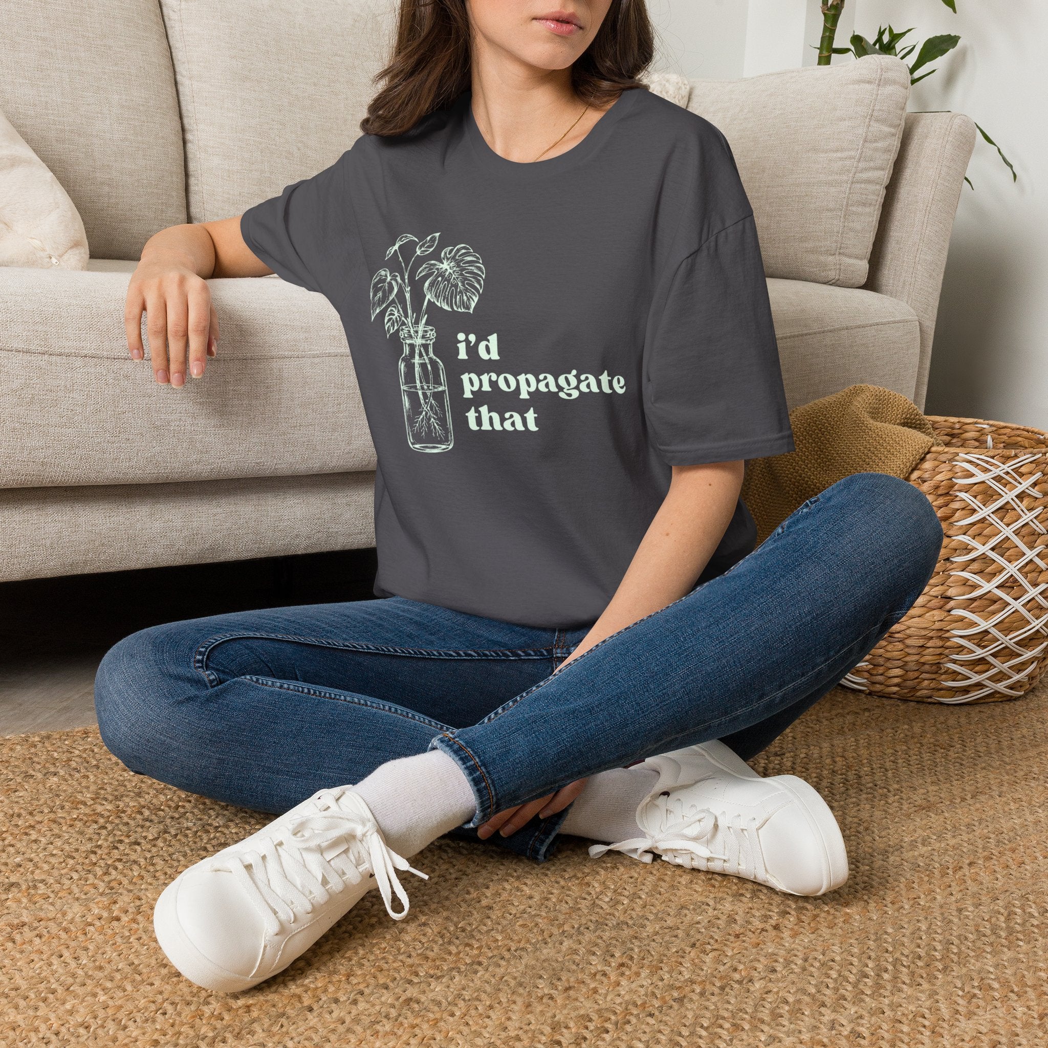 I'd Propagate That Monstera T-Shirt by Zen & Zucchinis Slow Garden Club