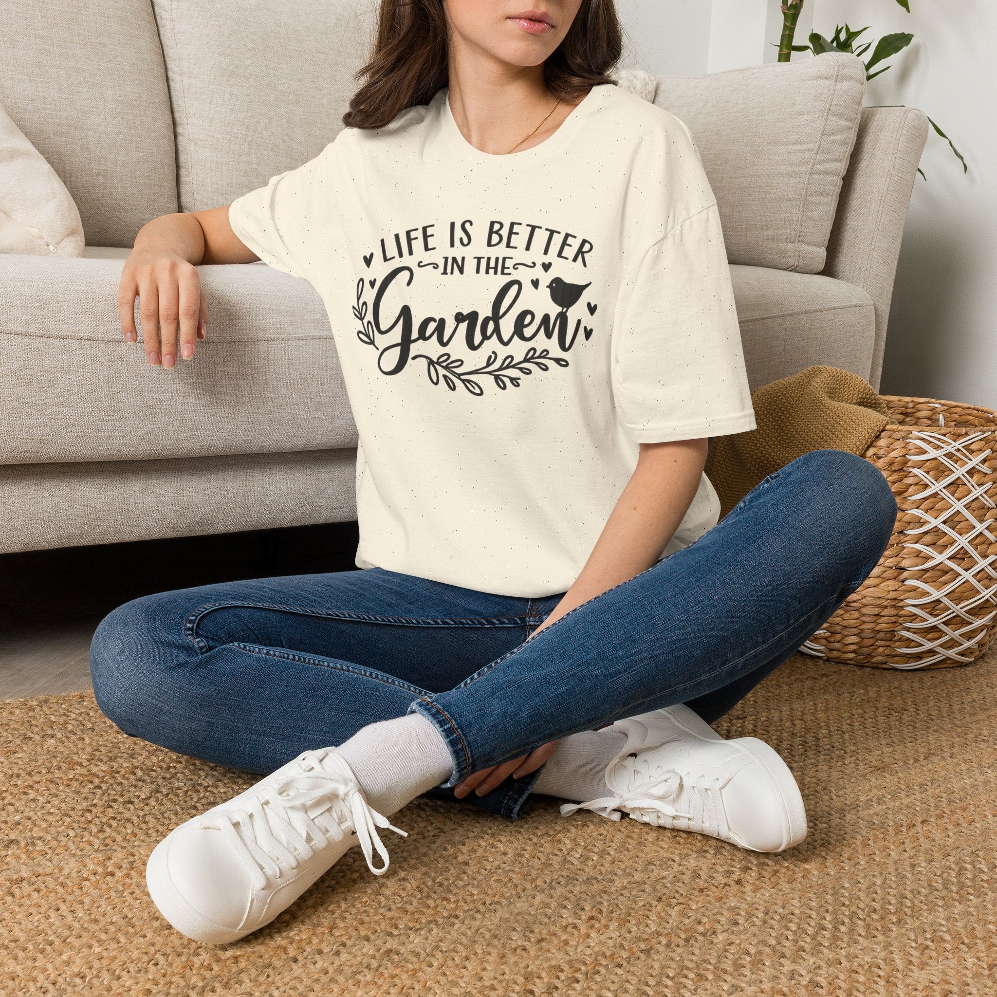 Life Is Better in the Garden T-Shirt by Zen & Zucchinis Slow Garden Club
